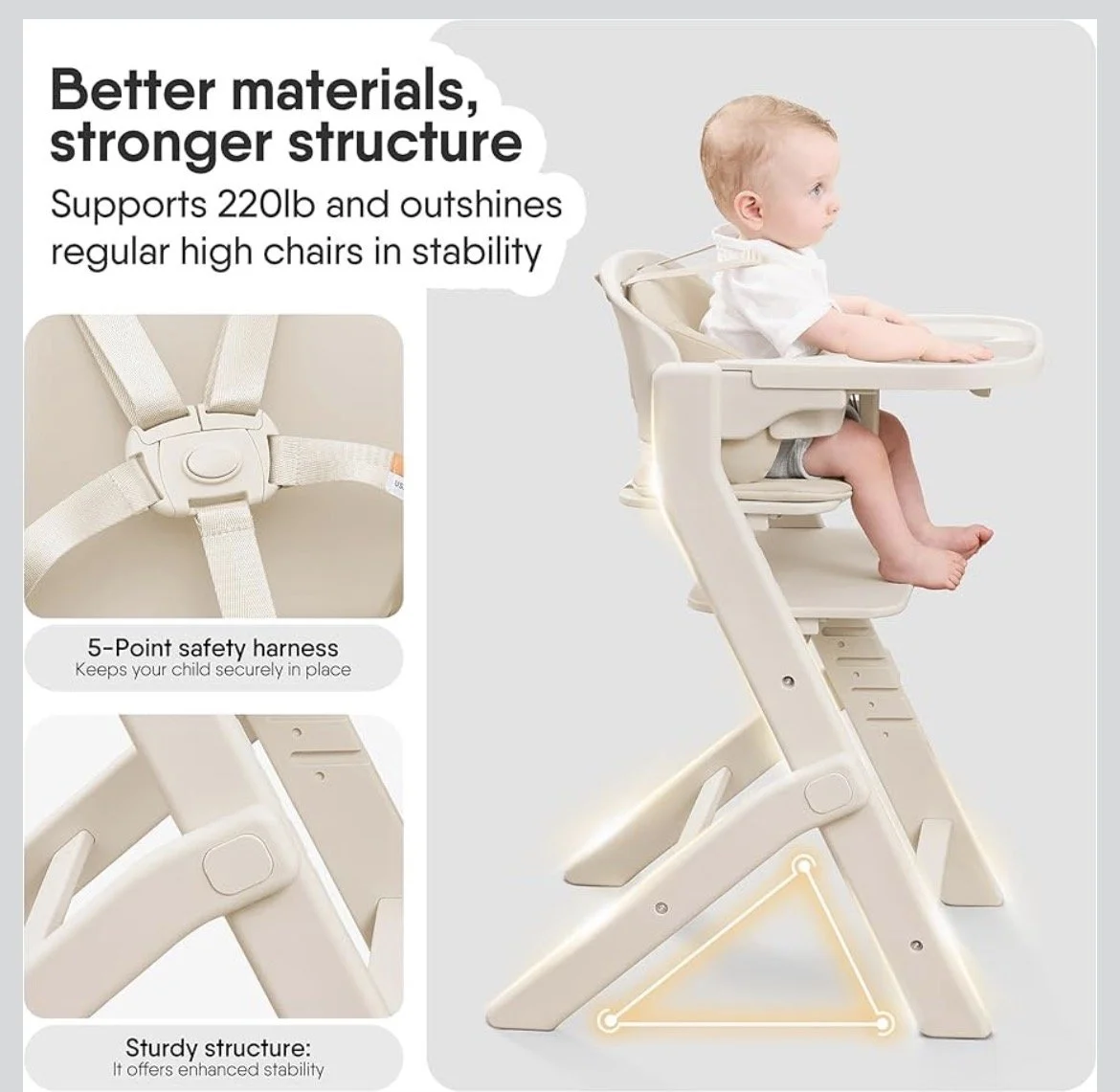 Grow with me supportive high chair