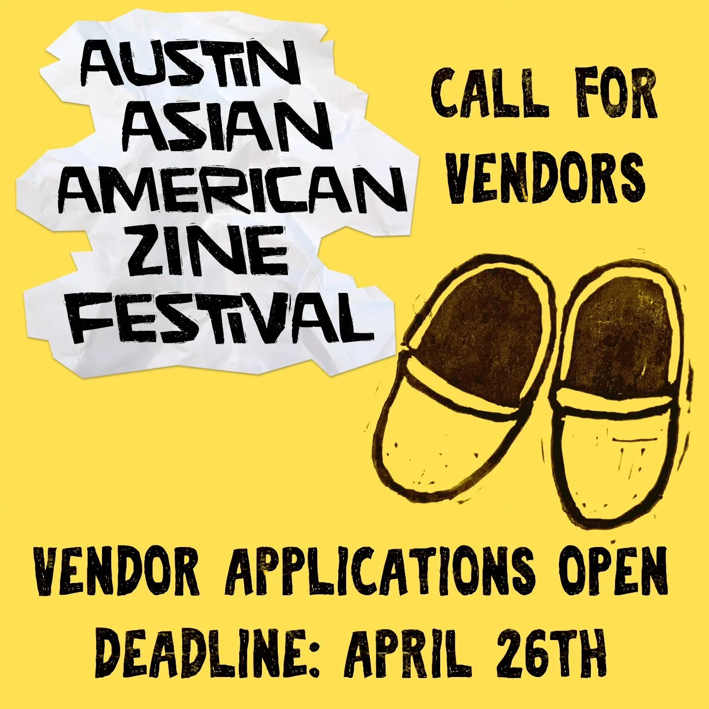 Vendor applications to AAAZF are now OPEN!! 📢

Apply to vend at Austin Asian-American Zine Fest, the first AANHPI-centered zine fest in Austin, TX on May 23rd @epochcoffee - Village. Check out the details and send in your application at our link in 