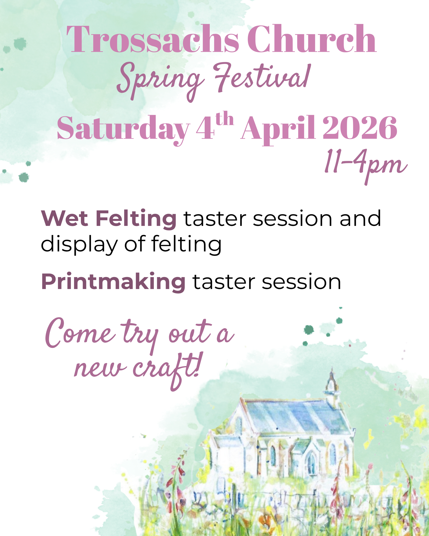 Spring Festival : Wet Felting &amp; Printmaking