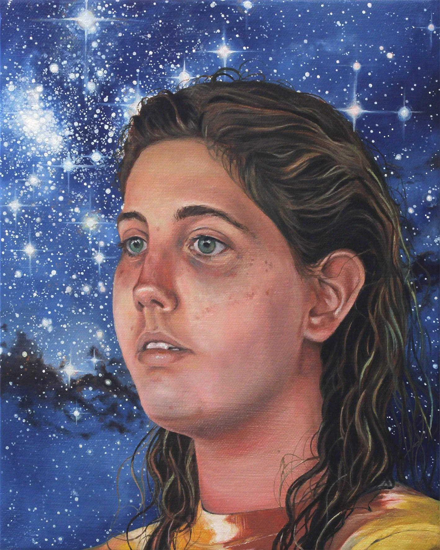 "God Family 2", Oil on Canvas, 10 x 8 inches, 2017