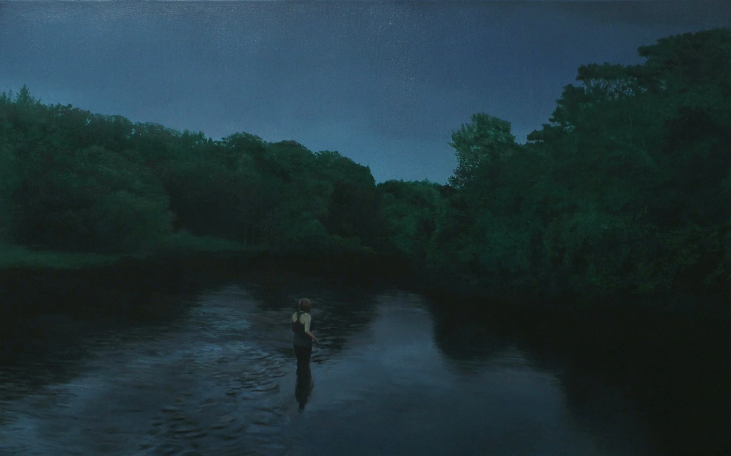 "Elk River, Minnesota", Oil on Canvas, 24 x 38 inches, 2014