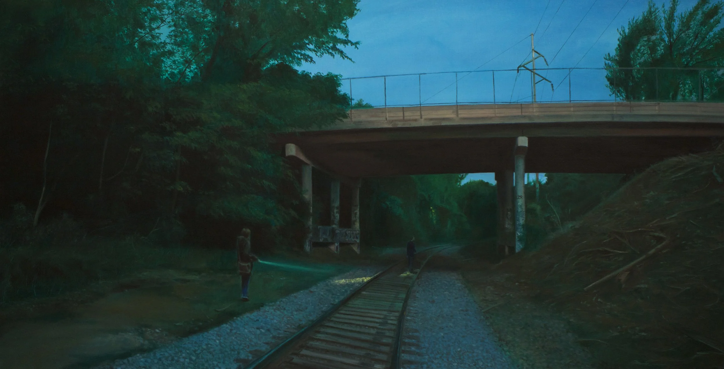 "Robbinsdale, Minnesota", Oil on Canvas, 24 x 48 inches, 2013
