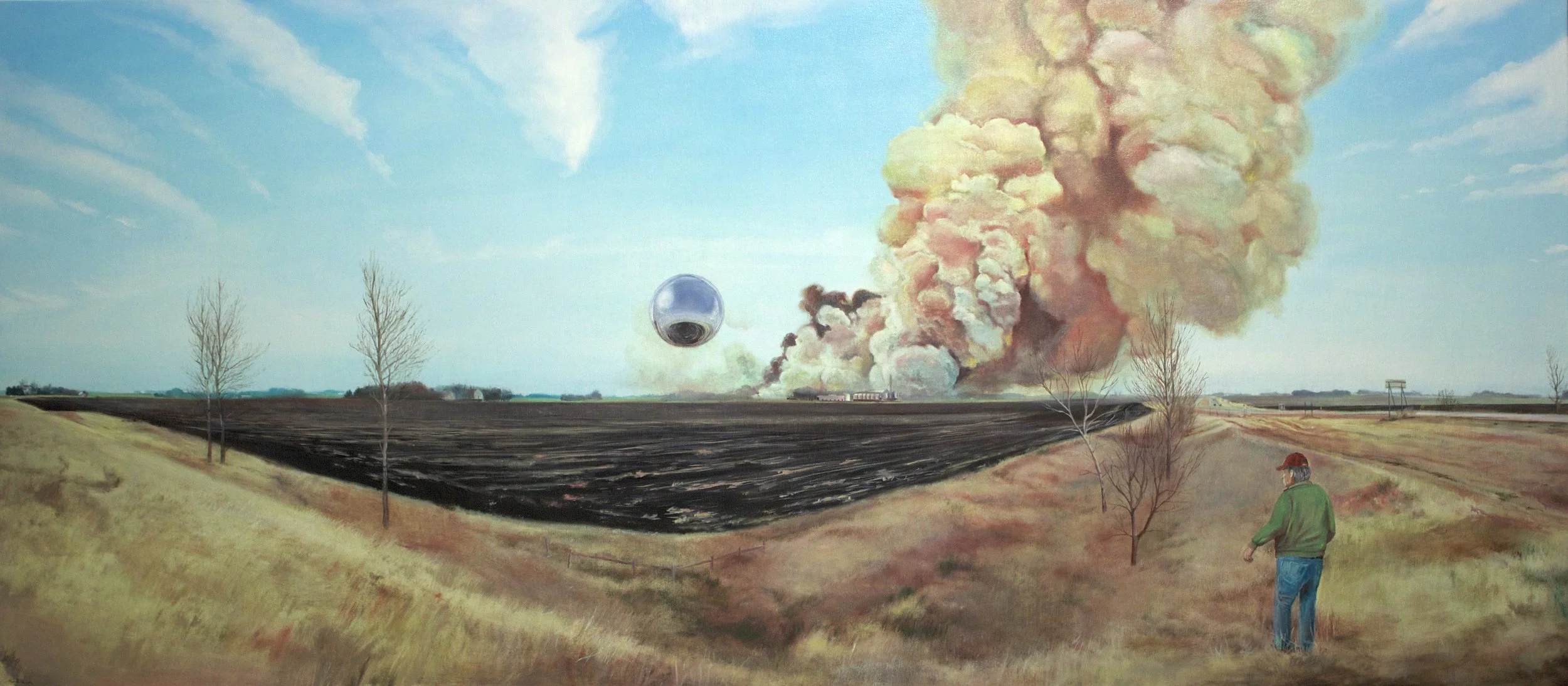 "Sighting Near Wells, Minnesota", Oil on Canvas, 2012