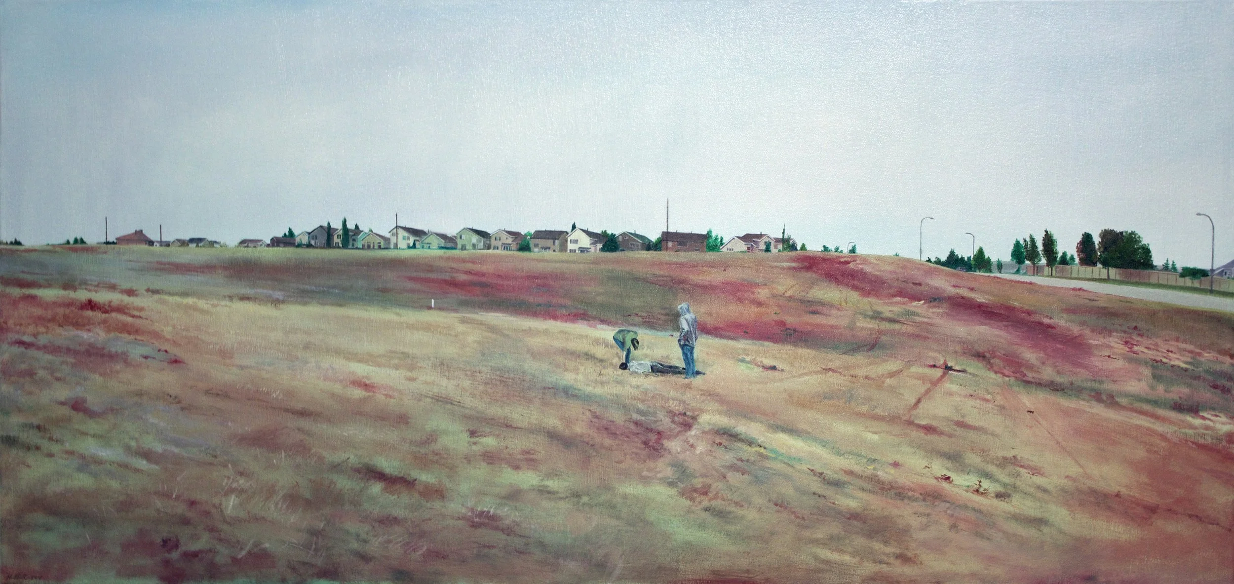 "Highlands Ranch, Colorado", Oil on Canvas, 20 x 42 inches, 2012