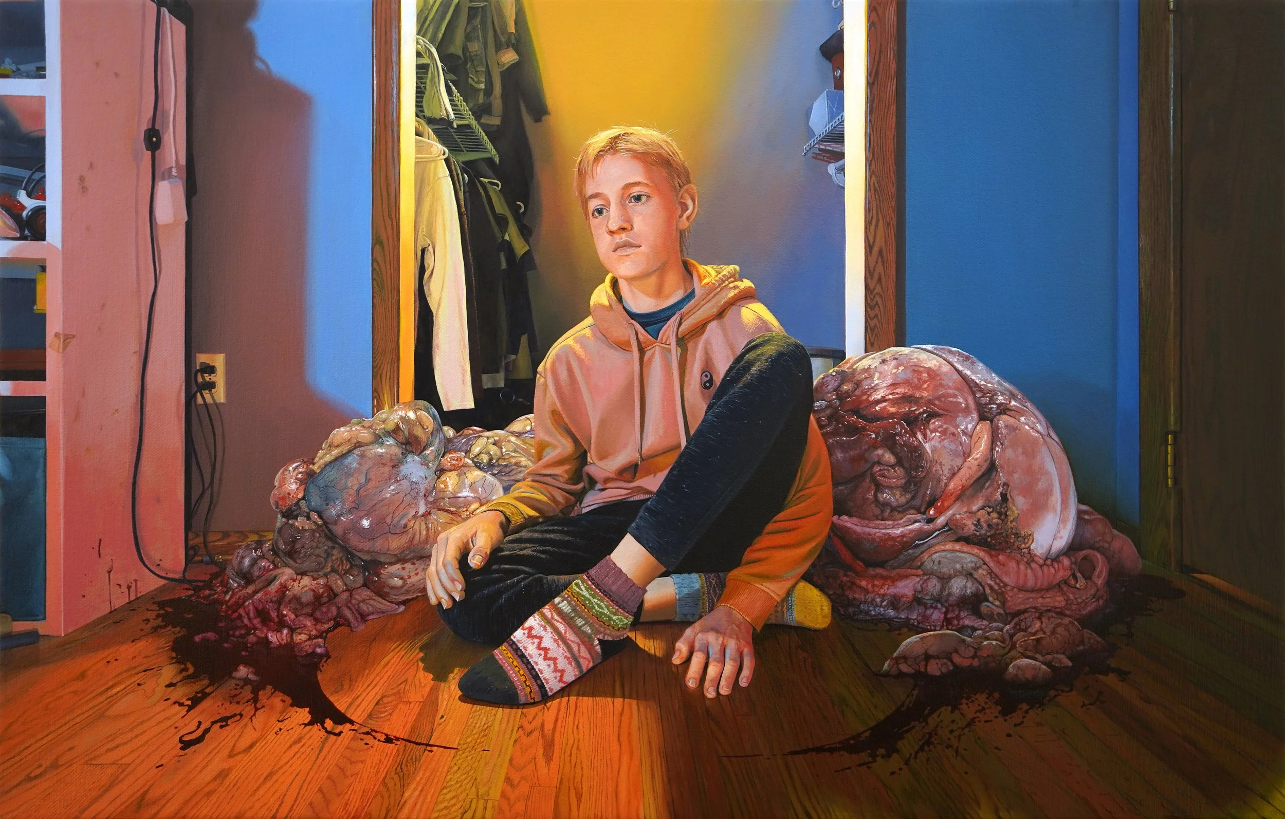 "The Embrace of Your Undying Love", Oil on Canvas, 14 x 22 inches, 2024