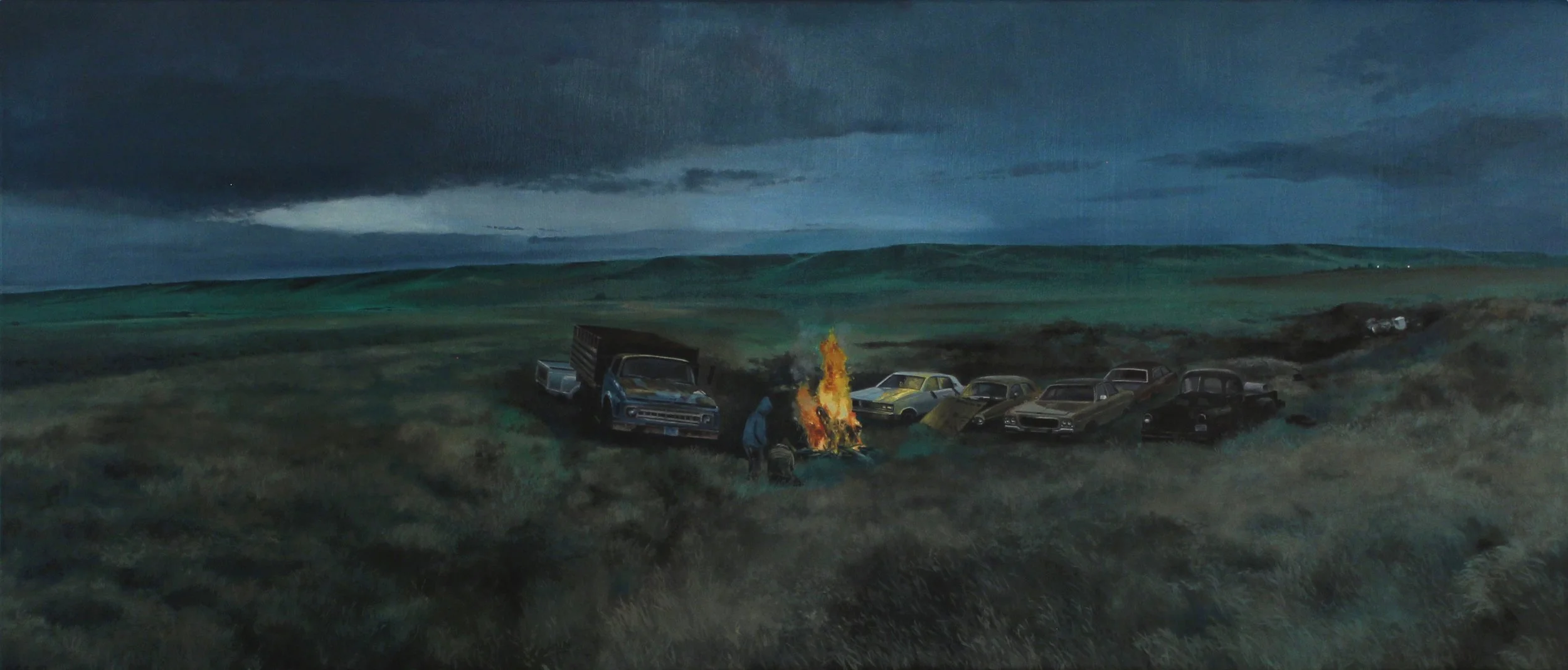 "Judith Basin, Montana", Oil on Canvas, 24 x 56 inches, 2015