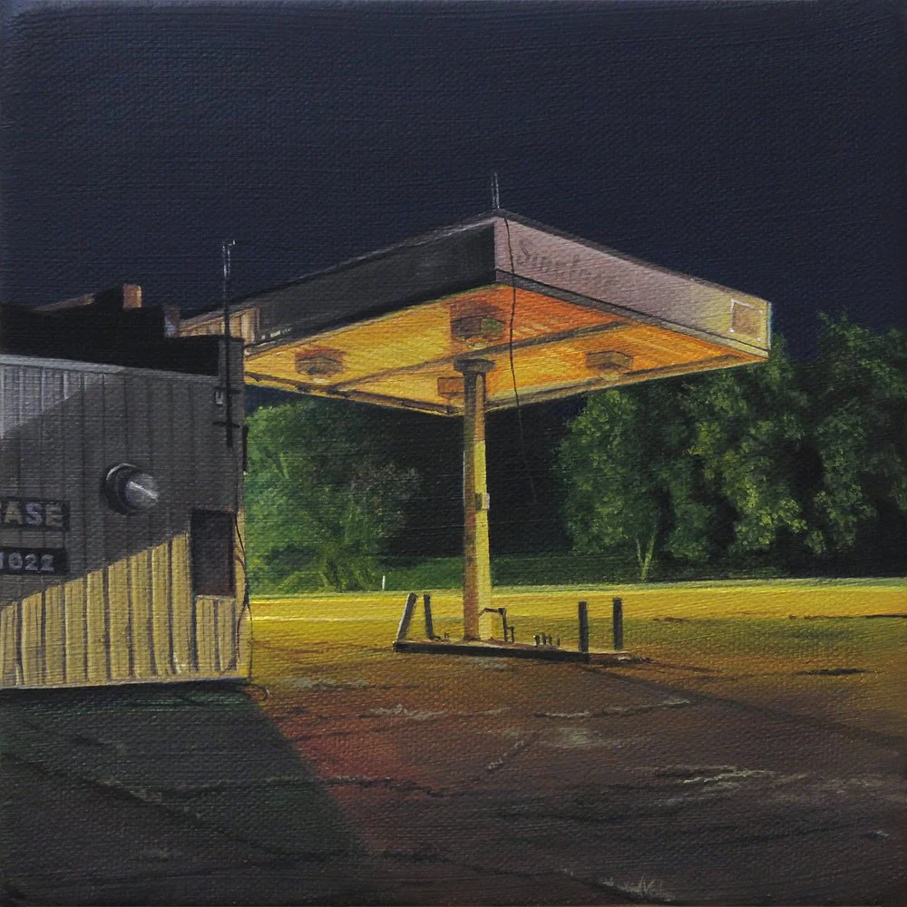 "Grove City, Minnesota", Oil on Canvas, 6 x 6 inches, 2017