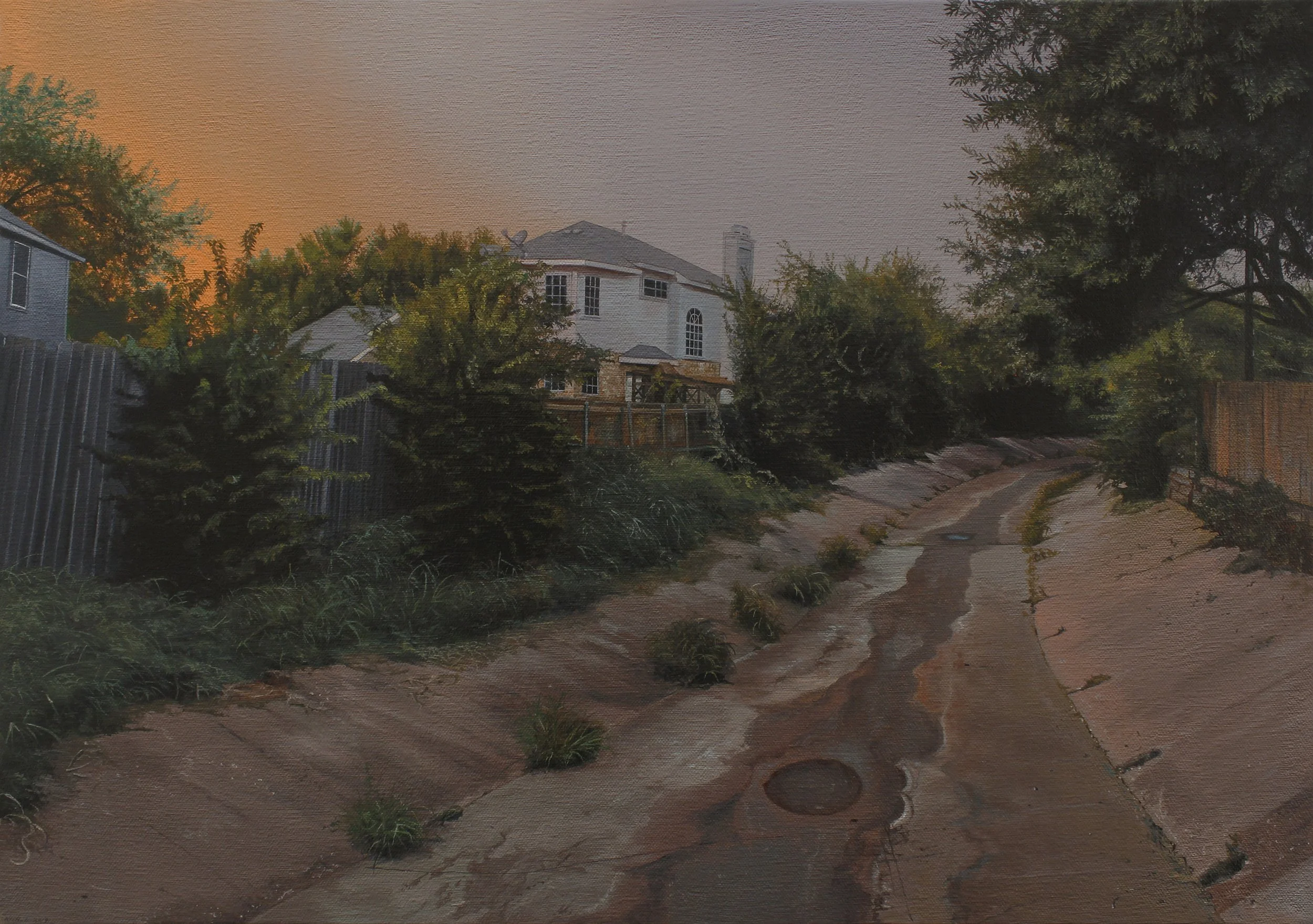 "Arlington, Texas", Oil on Canvas, 14 x 20 inches, 2019