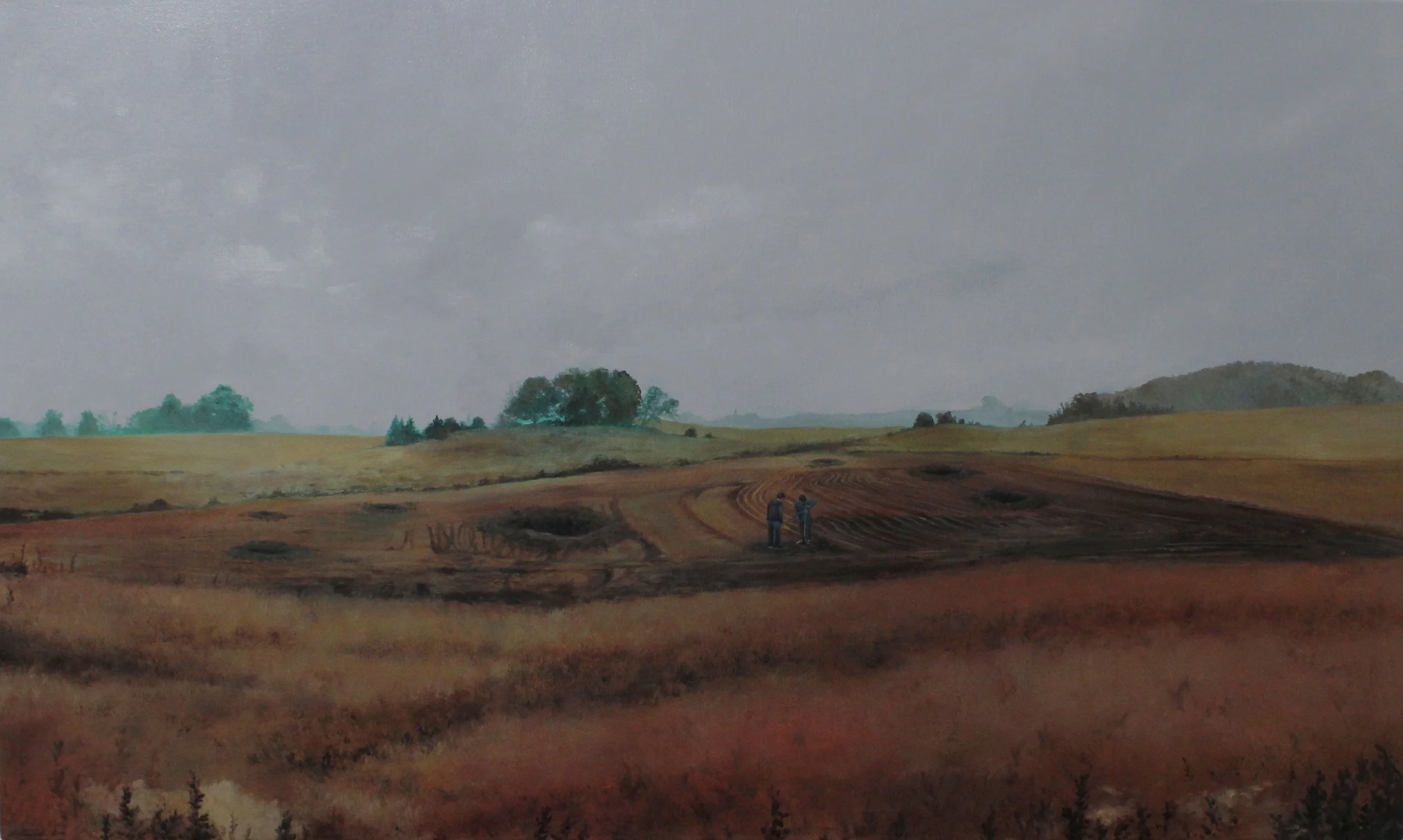 "Carver County, Minnesota", Oil on Canvas, 24 x 40 inches, 2014