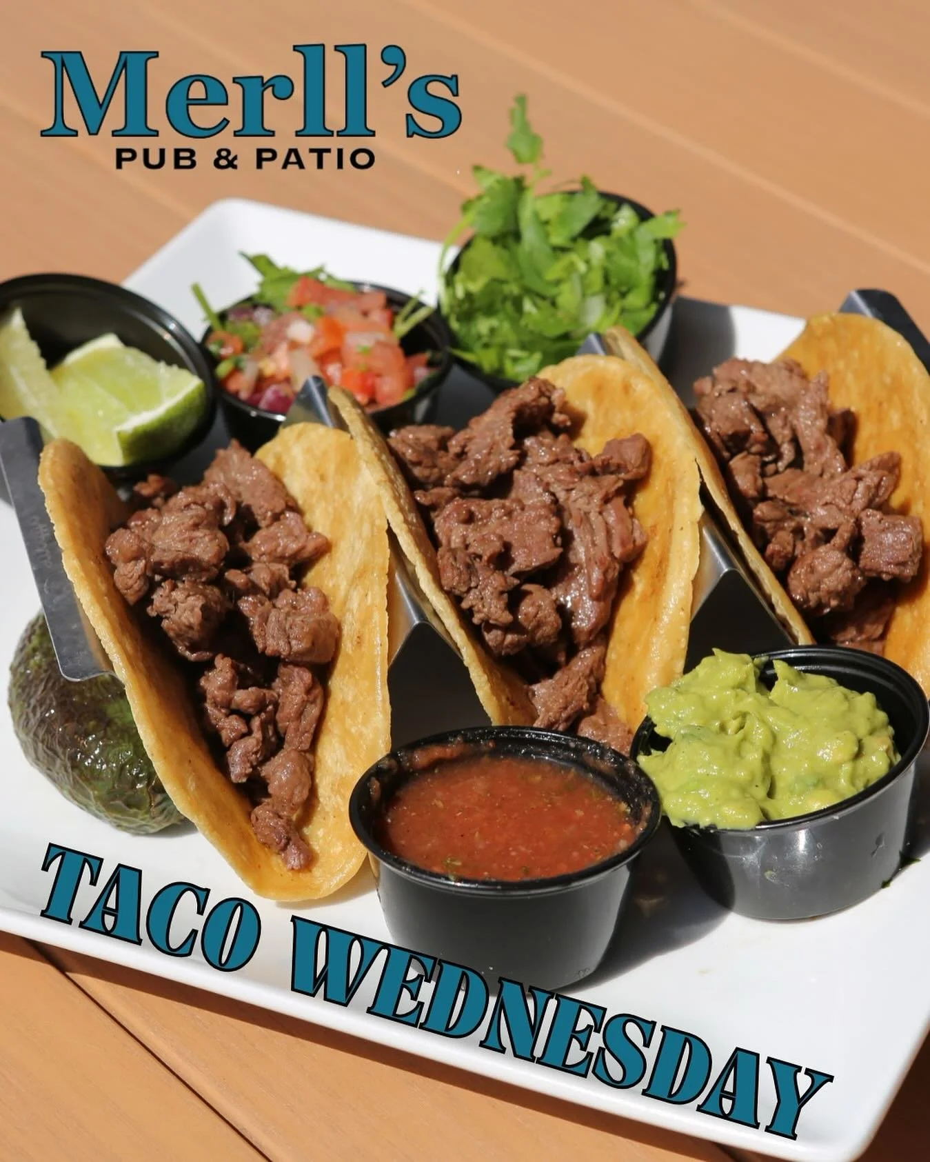 Wednesdays are the best days at Merll&rsquo;s🤩🌮
Join us for Taco Wednesday!

#merlls #merllspubpatio #waukee #waukeeiowa #tacos #tacowednesday