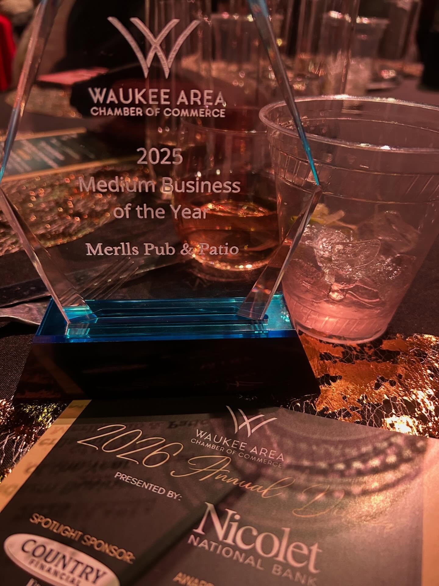 Thank you @waukeeareachamber for hosting an amazing event last night. At the annual Waukee business dinner, we were awarded the medium sized business of the year award!!!! Huge thank you to all of customers, staff and friends that have been a part of