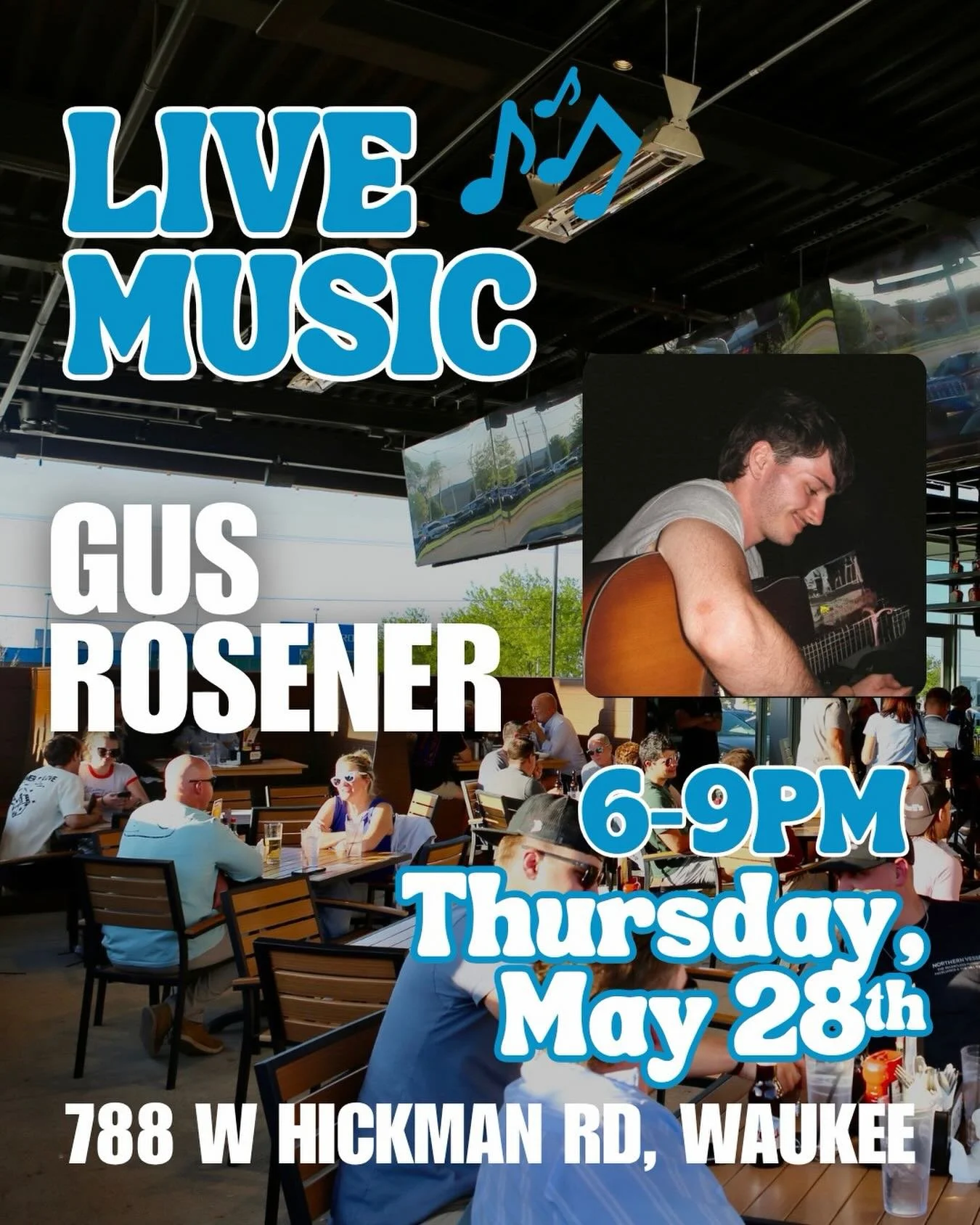 This Thursday, it&rsquo;s looking like a gorgeous day to be out on the Merll&rsquo;s patio! Even better, we&rsquo;ve got LIVE MUSIC at 6pm! Mark your calendars and make sure to join us☀️🎶

#merlls #merllspubpatio #livemusic #patioseason #waukeeiowa
