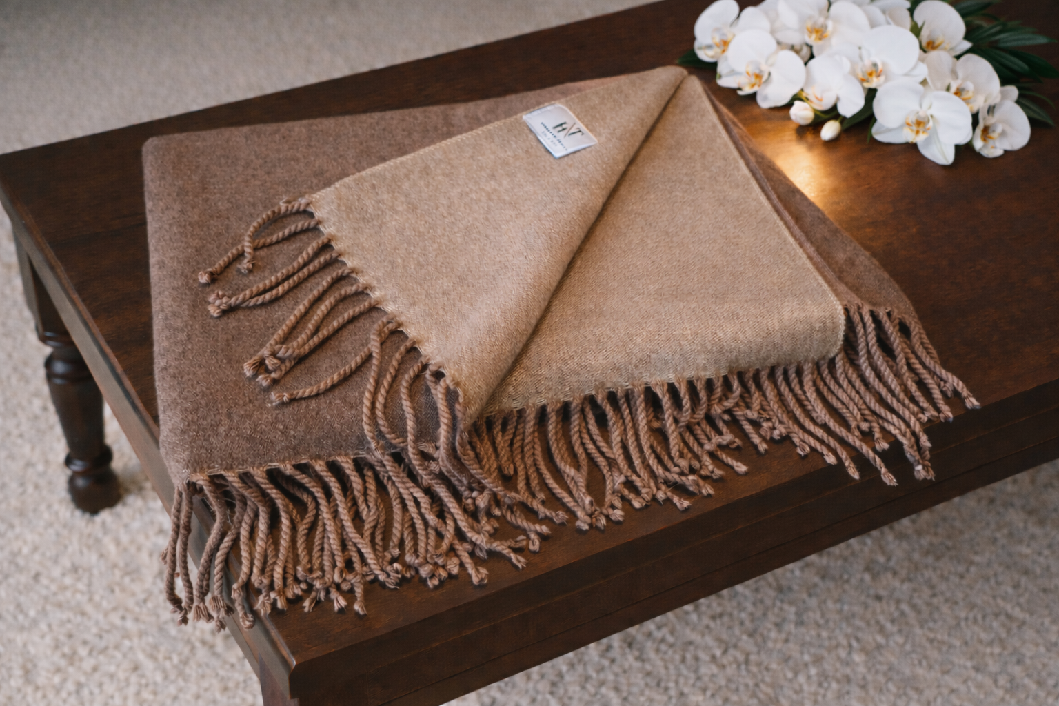 Brown Reversible Shawl