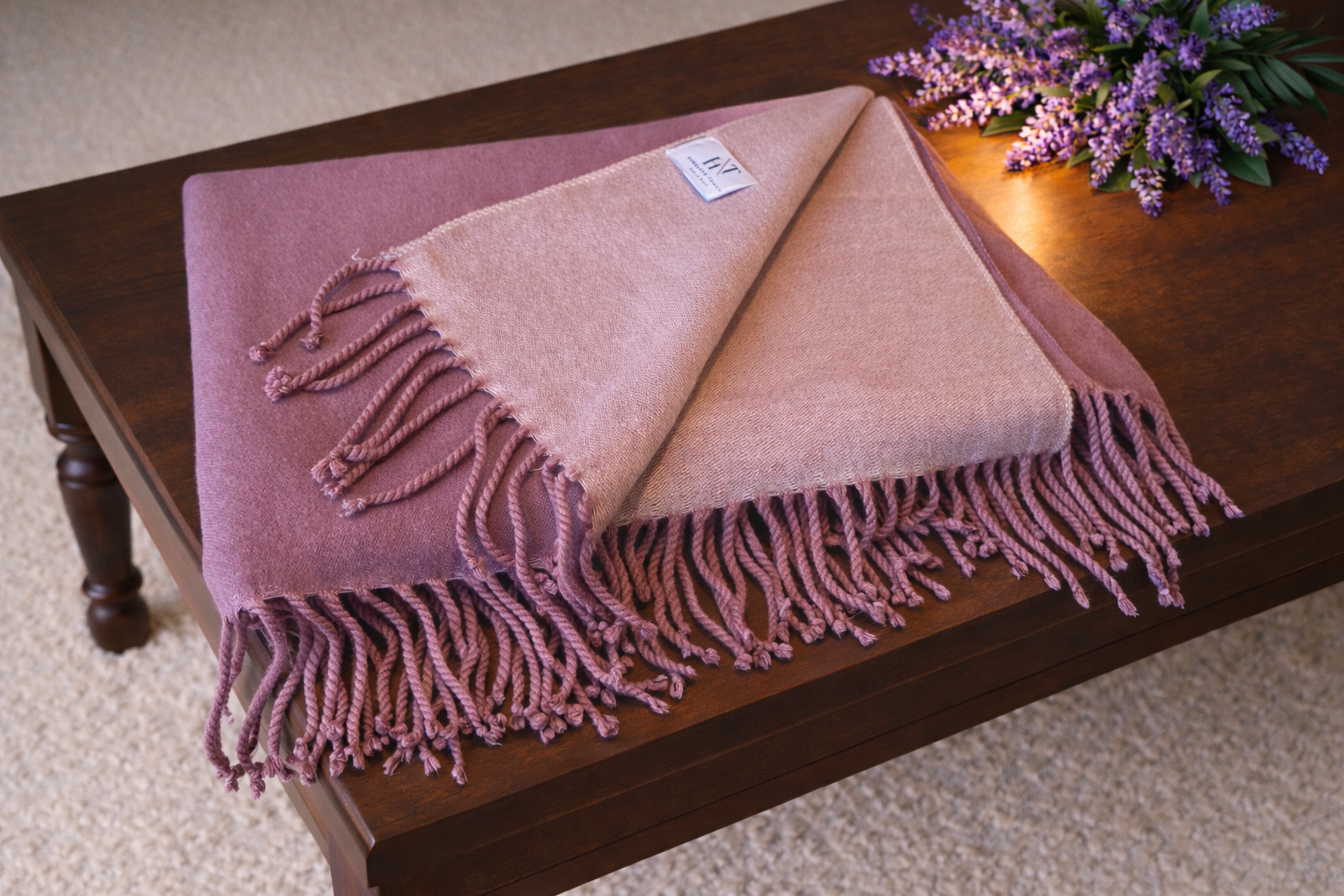 Purple Reversible Shawl