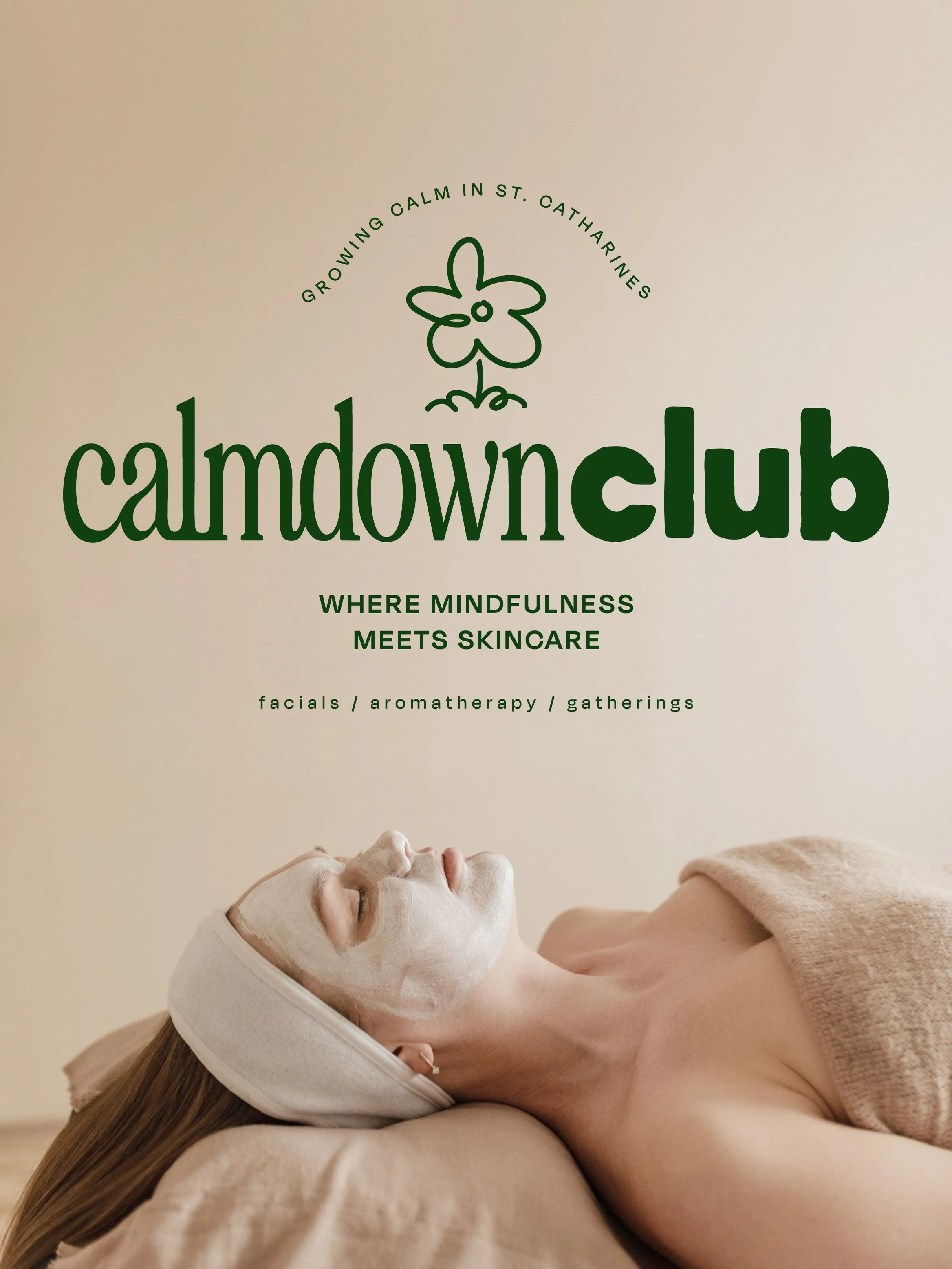 Transforming Calm Down Club into a soft space where mindfulness meets skincare. 🧘&zwj;♀️🧴🧖&zwj;♀️

Cassandra from @calmdownclub came to me with a vision of a brand that felt like a cozy hug from a good friend combined with a space for adventure an