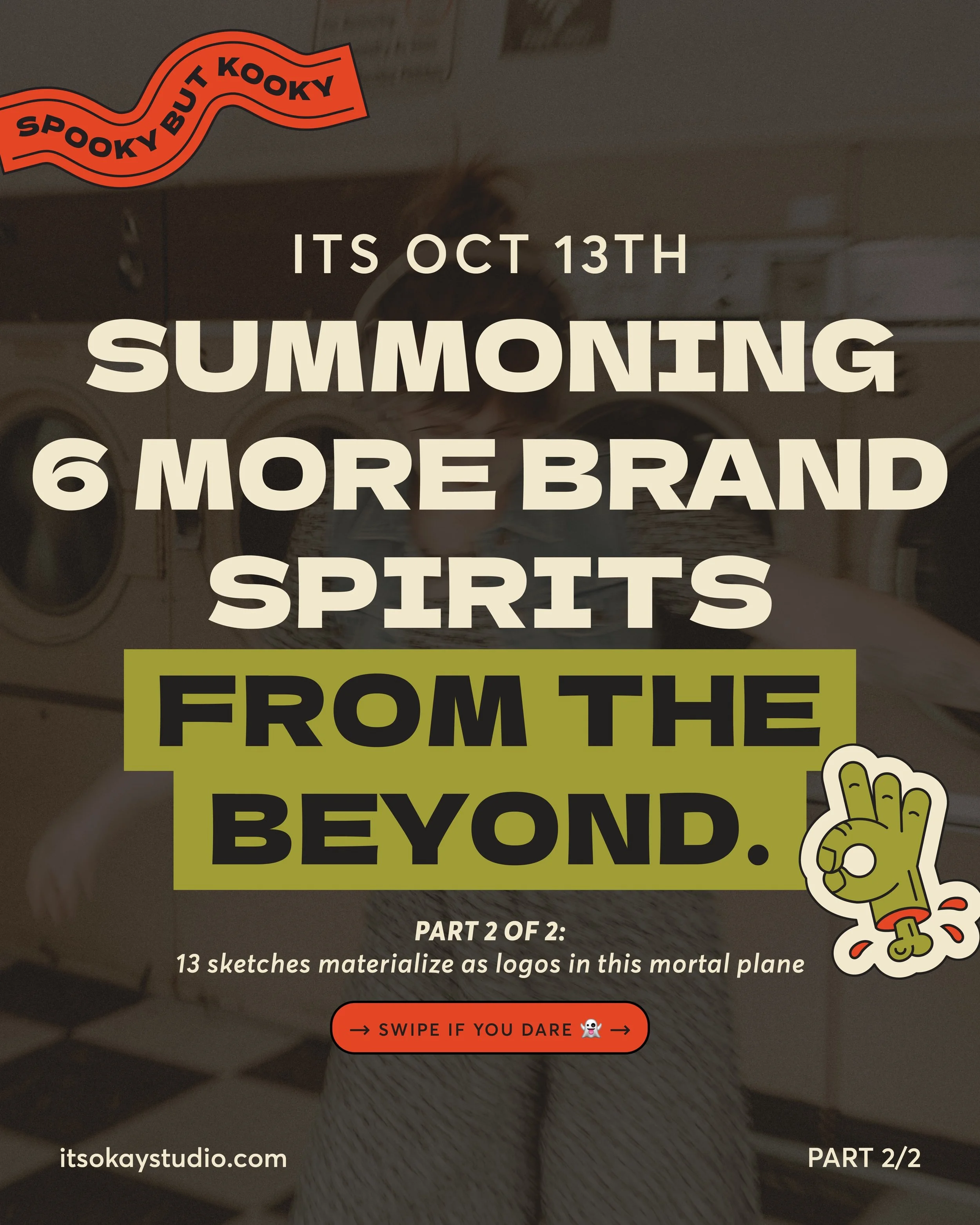 Part 2/2: Ringing in Oct 13th with 13 brand rough sketches and how we materialized them. 

Host your brand seance with us this season, reach out now! 👻🪦🔮