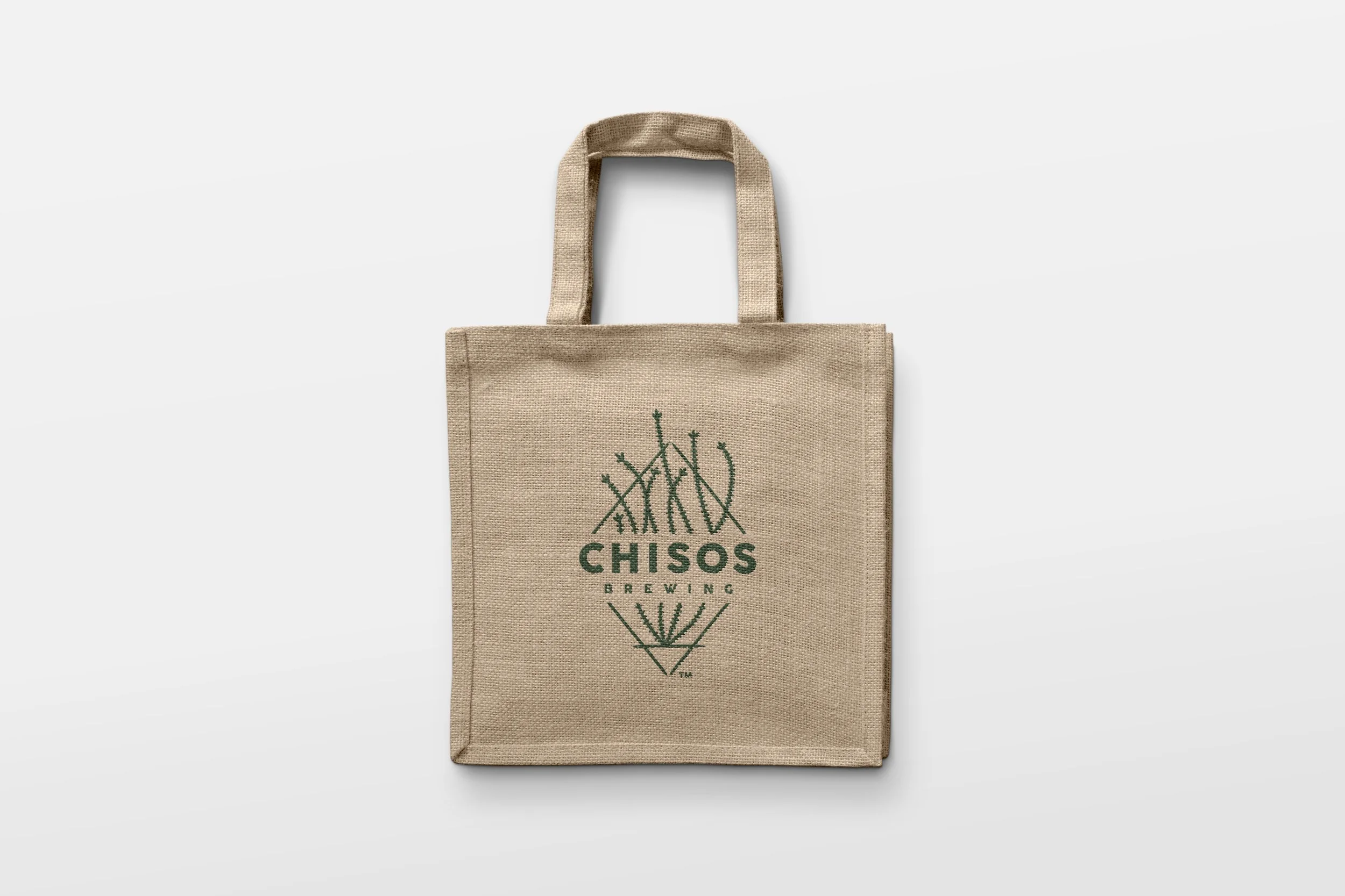 French Fox Design: Chisos Brewing, Logo on Jute Bag