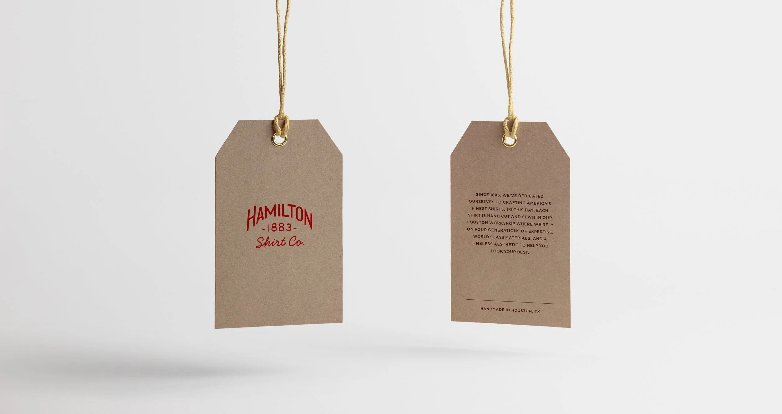 French Fox Design: Hamilton Shirts 1883 Shirt Hang Tag