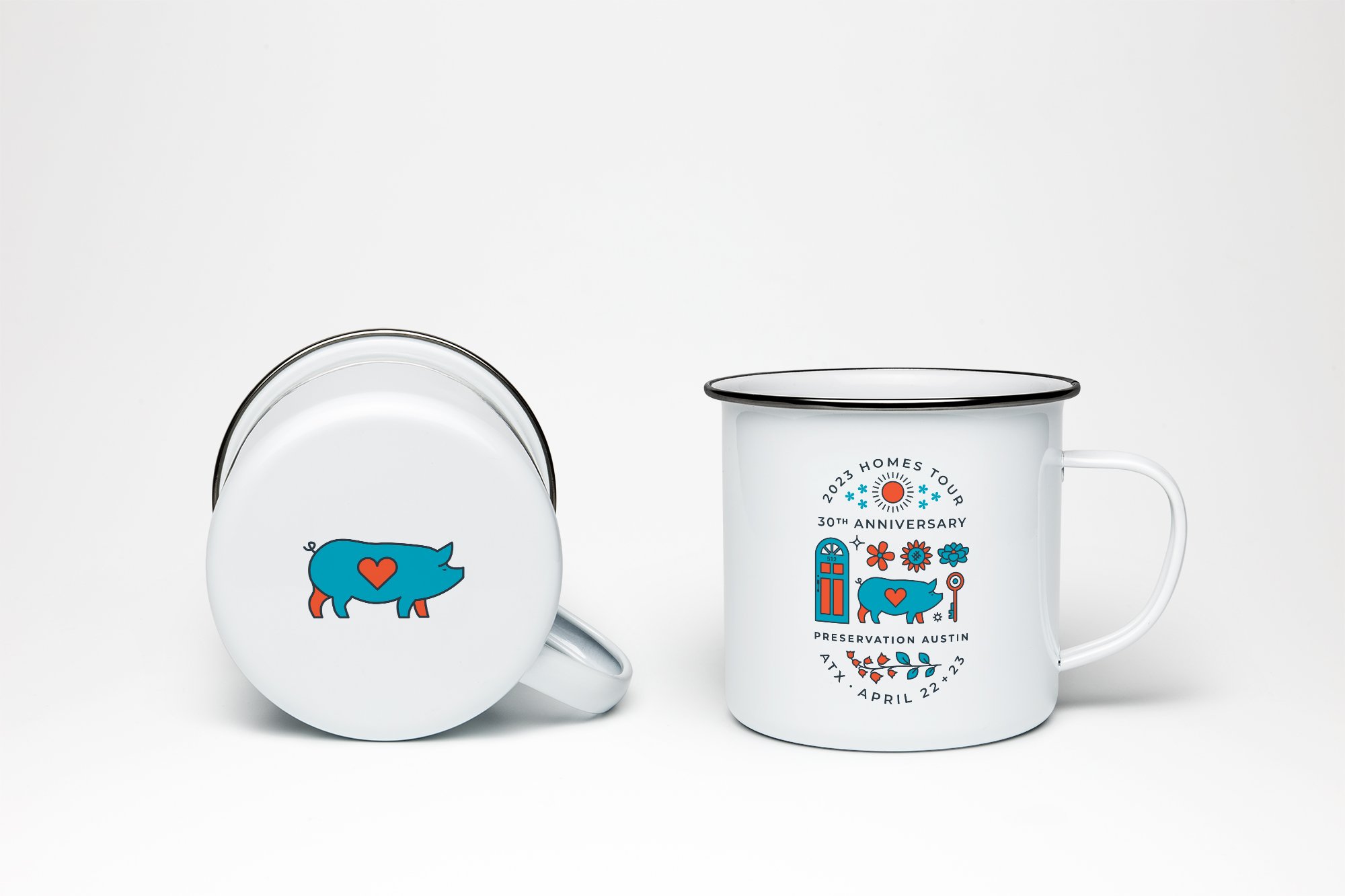 French Fox Design: Preservation Austin 2023 Homes Tour, Enamel Mug