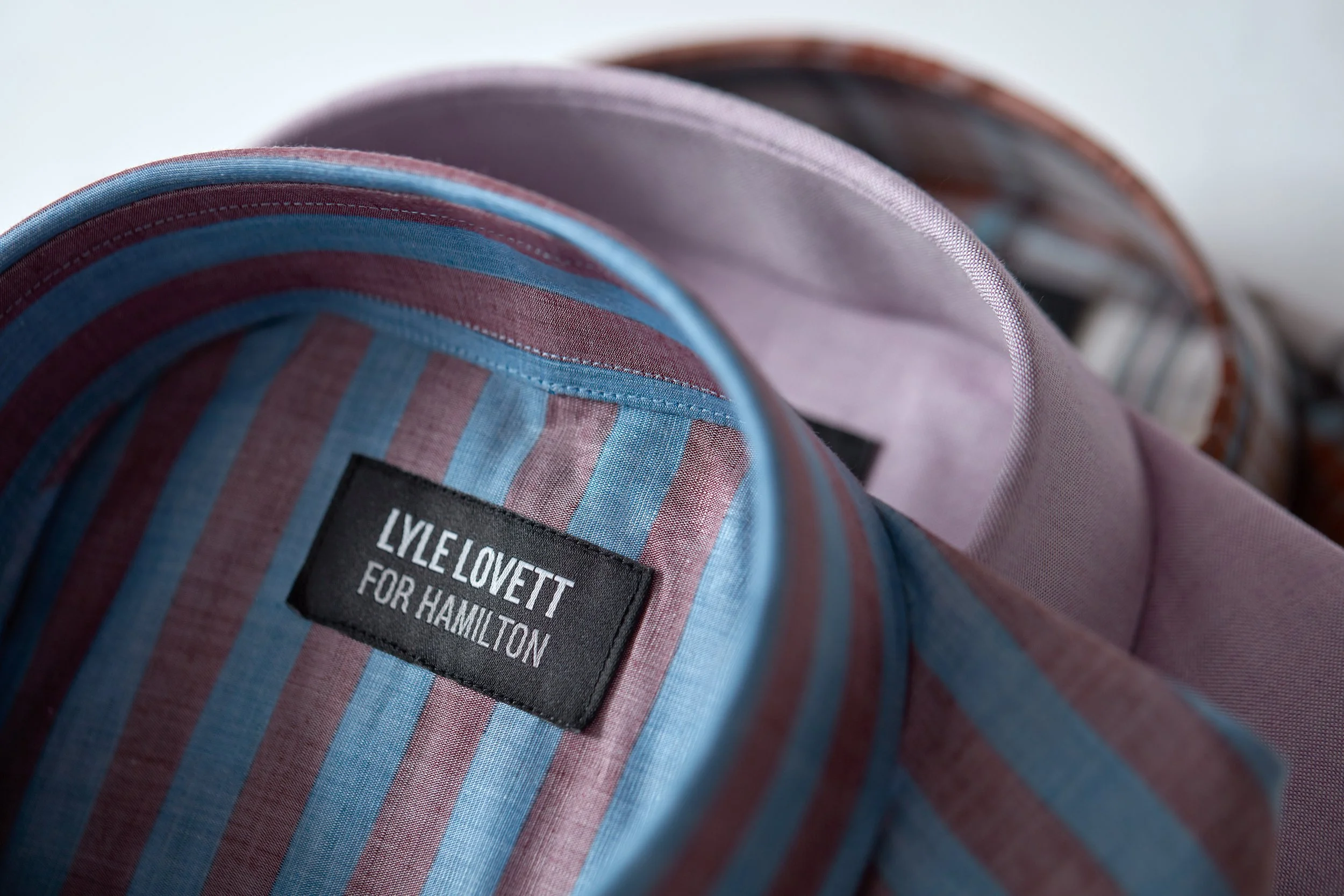 French Fox Design: Lyle Lovett for Hamilton, Shirt Tag Featuring Logotype
