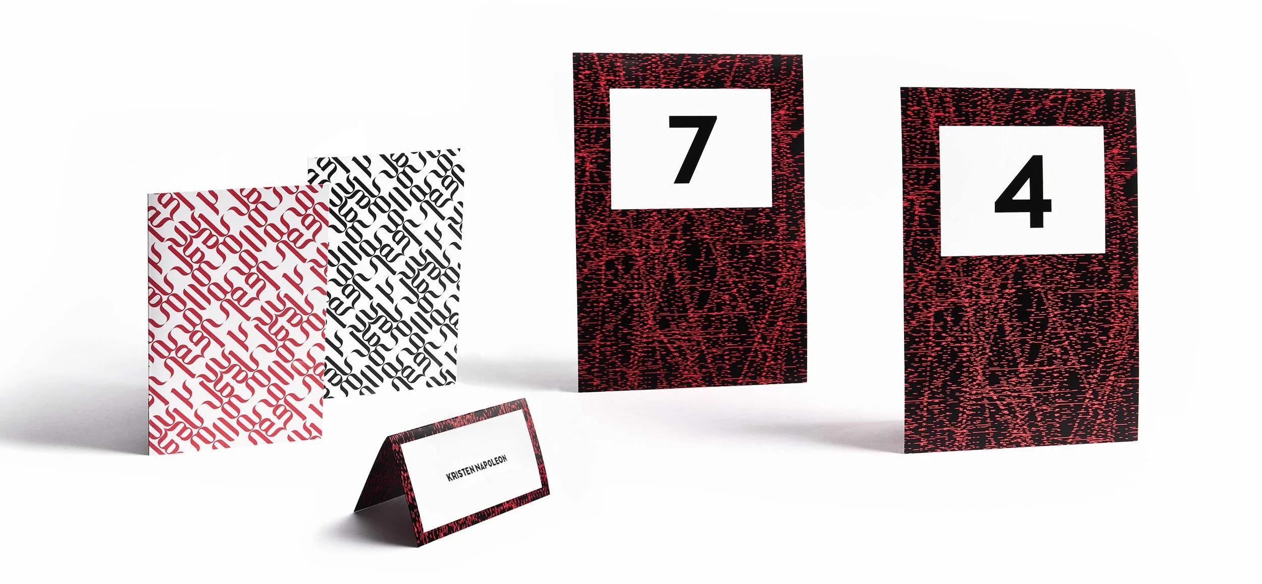 French Fox Design: Blanton Museum of Art 2019 Gala, Printed Table Numbers, Name Place Cards, & Notebooks