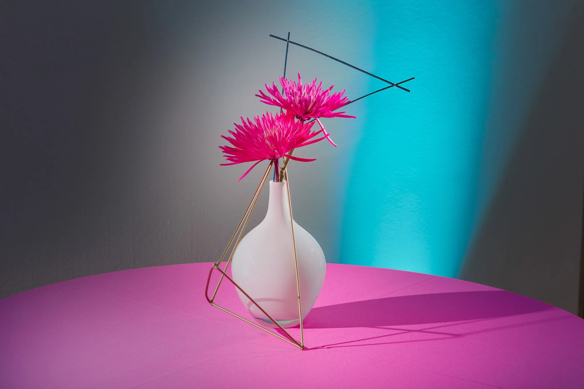 French Fox Design: Blanton Museum of Art 2017 Art on the Edge Event, Flowers on Table