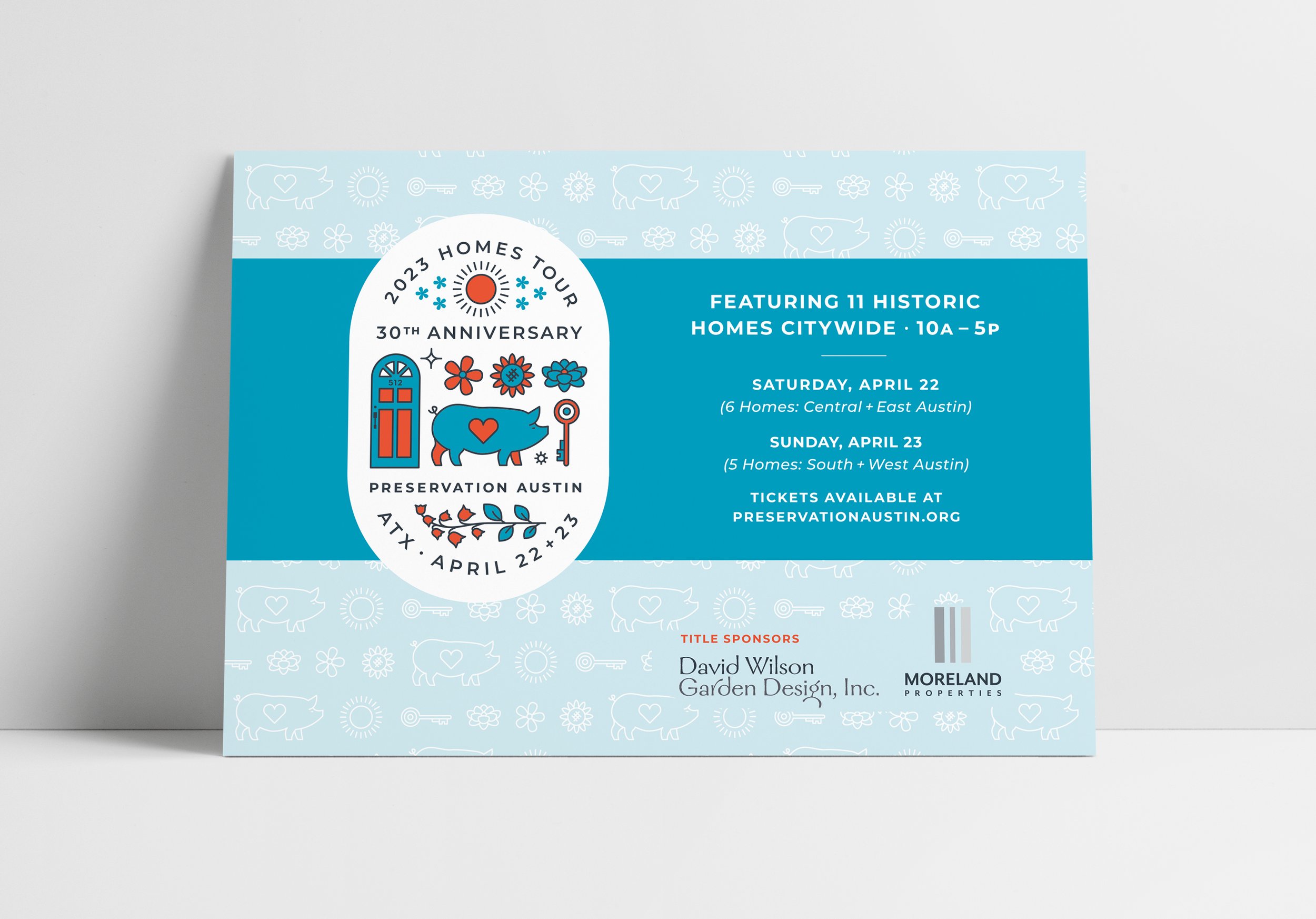 French Fox Design: Preservation Austin 2023 Homes Tour, Postcard