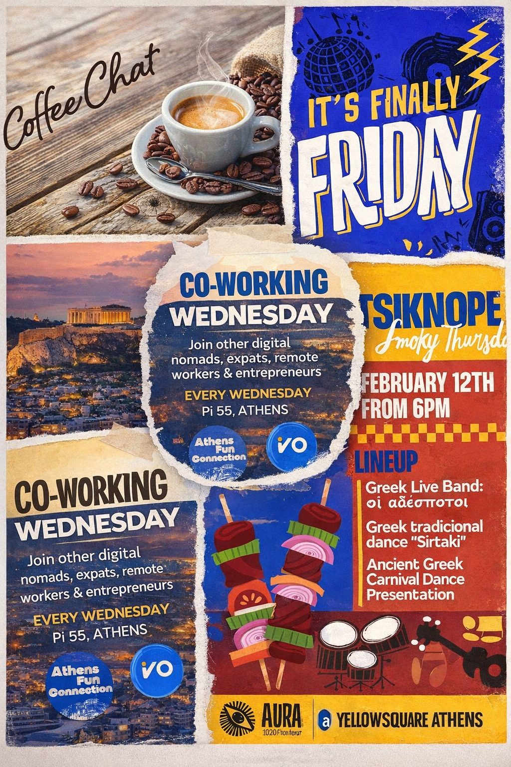 How to Meet People in Athens, Events, Co-Working &amp; Social Life.