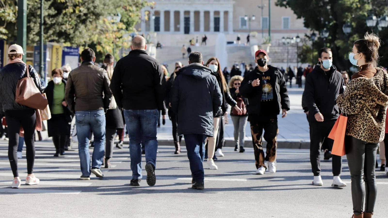 Life in Greece is slow.” False.