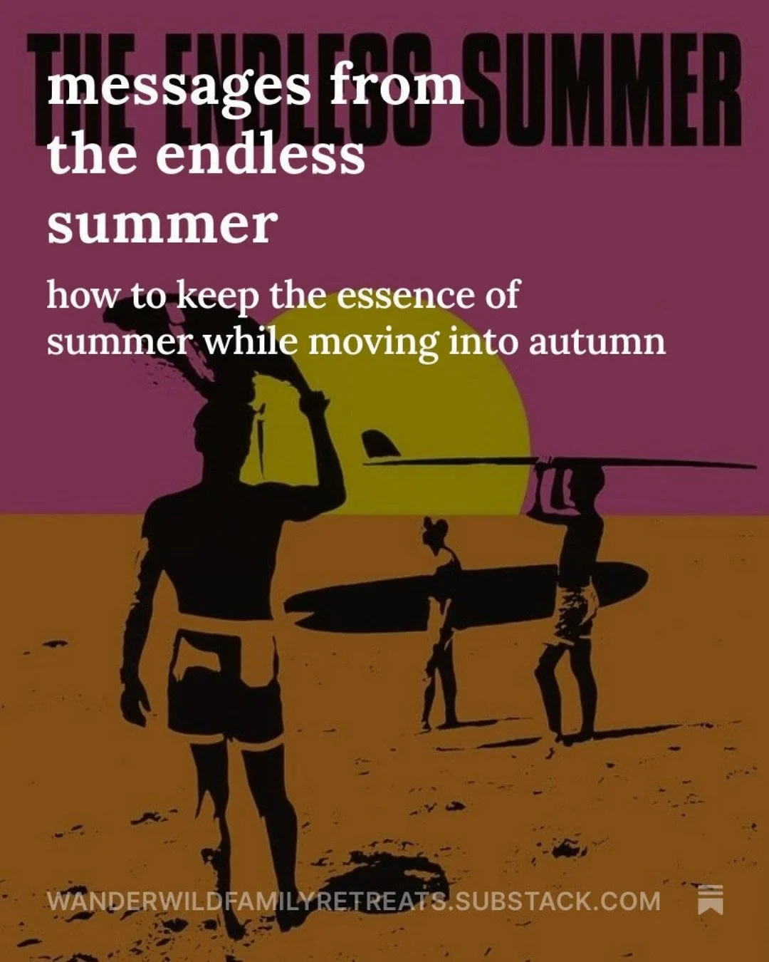 What if summer didn&rsquo;t have to end? ☀️ This week&rsquo;s newsletter is a love note to savoring and carrying Endless Summer vibes into autumn. Inside you&rsquo;ll also find what my family is doing this season, a Parents Magazine feature, and all 