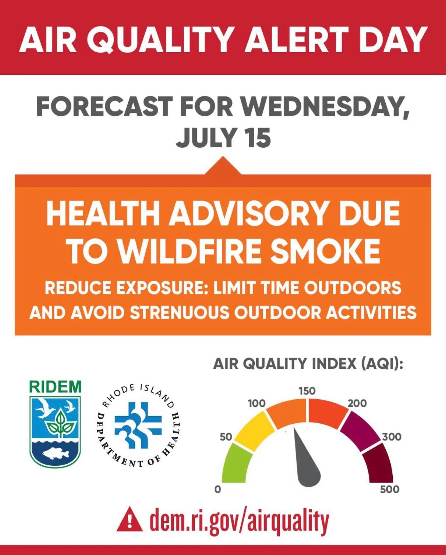 Reminder to stay inside and keep your windows closed if you can. 
If you&rsquo;re in the car change that setting to recirculate. 
If you must be outside an N95  can help to protect your lungs from particulate matter. 

Stay safe!