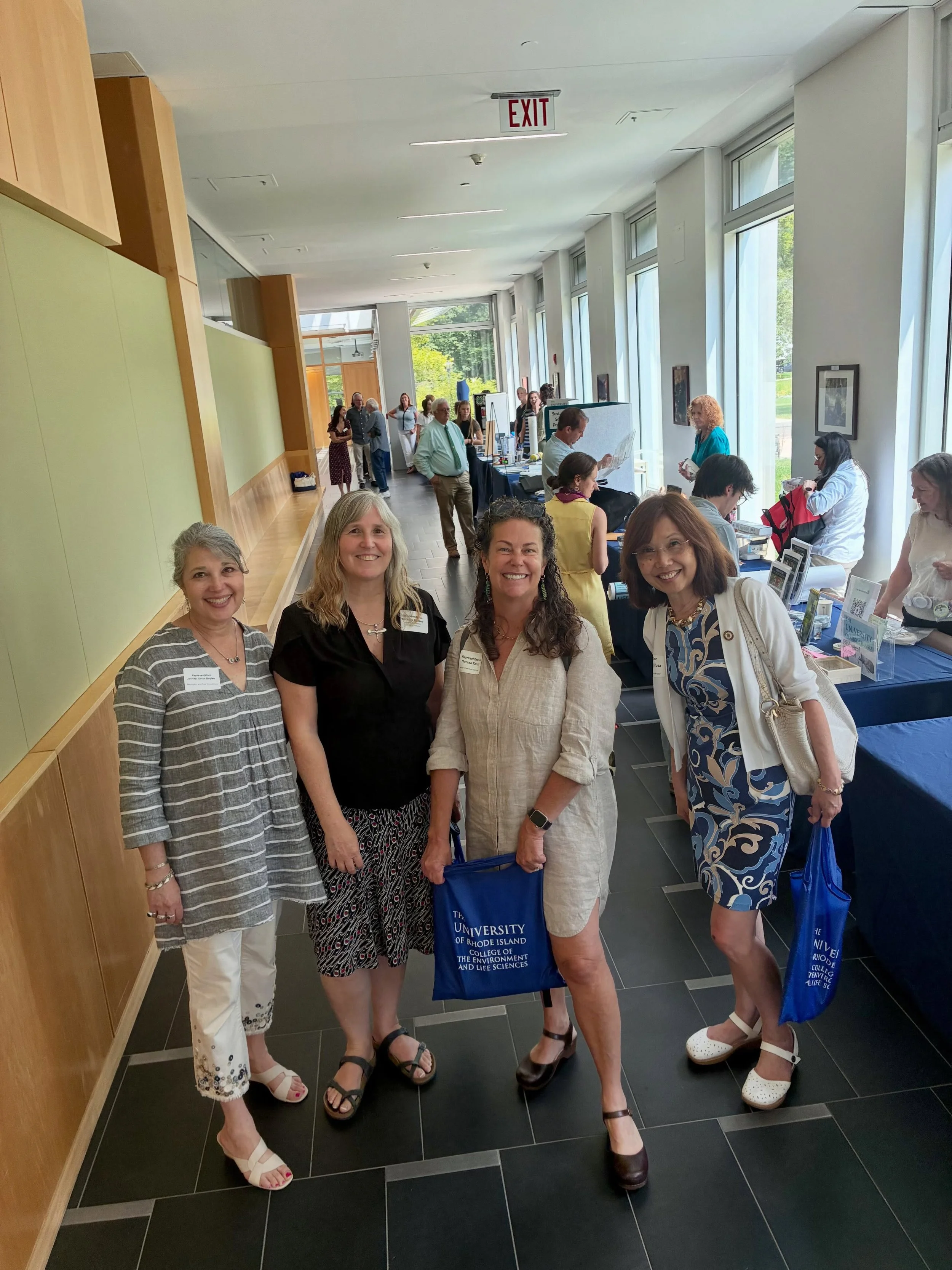 Thanks to URI for hosting this showcase to highlight the work they are doing and the program offerings for our Rhode Island neighbors. 
From native species programs and tick and mosquito abatement to mapping of the changes in our shoreline, URI provi
