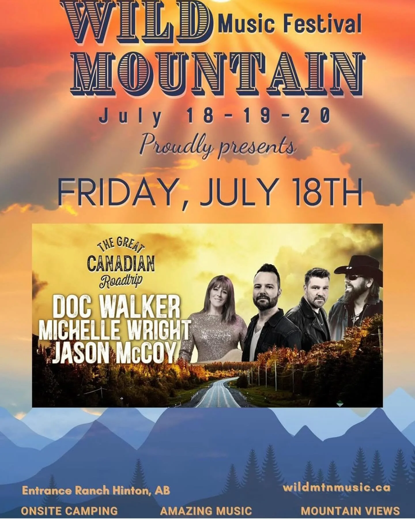 Can't  wait to see y'all @wildmtnmusic this Friday!!!
@docwalkermusic @michellewrightmusic @thejasonmccoy