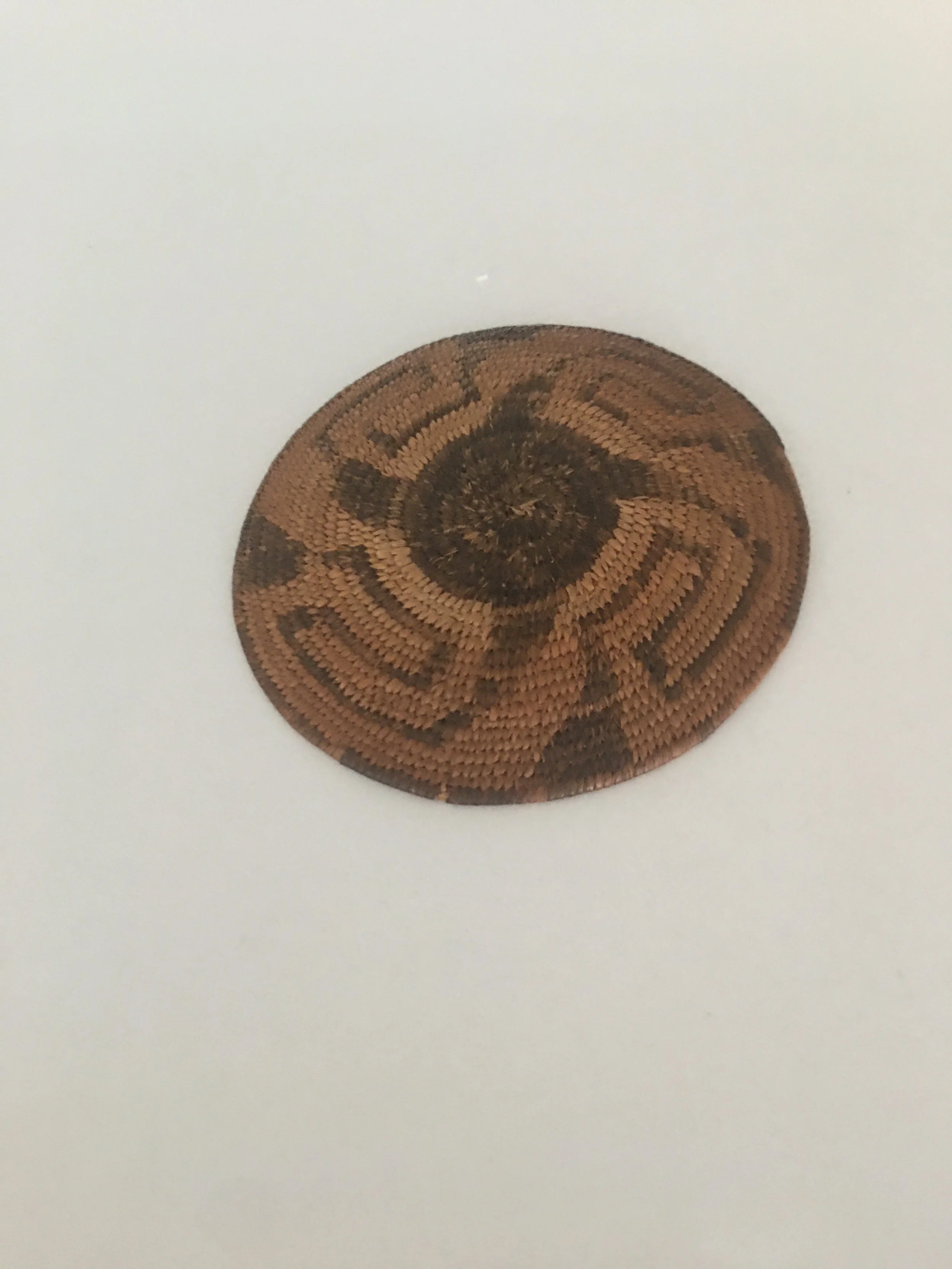 19 Pima  round basket  tray  1950