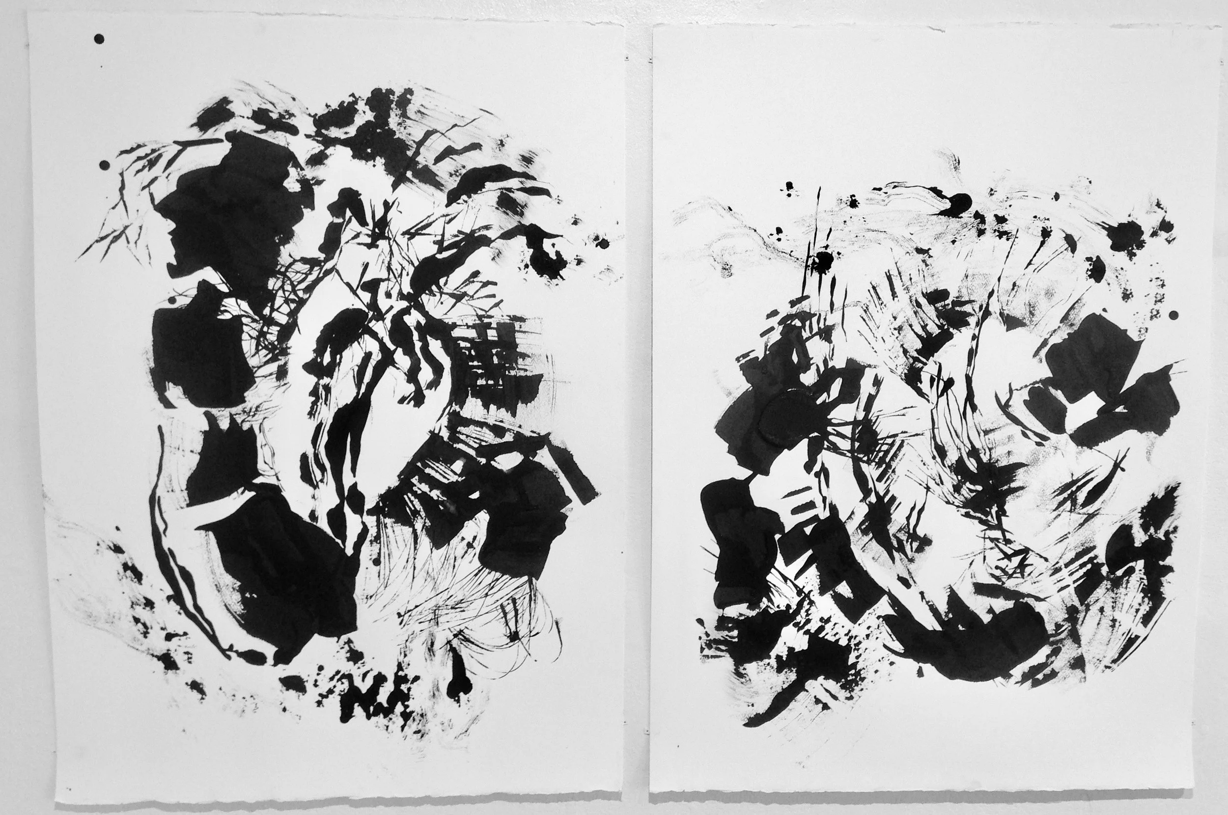 "No Title", India Ink 8" X 12"