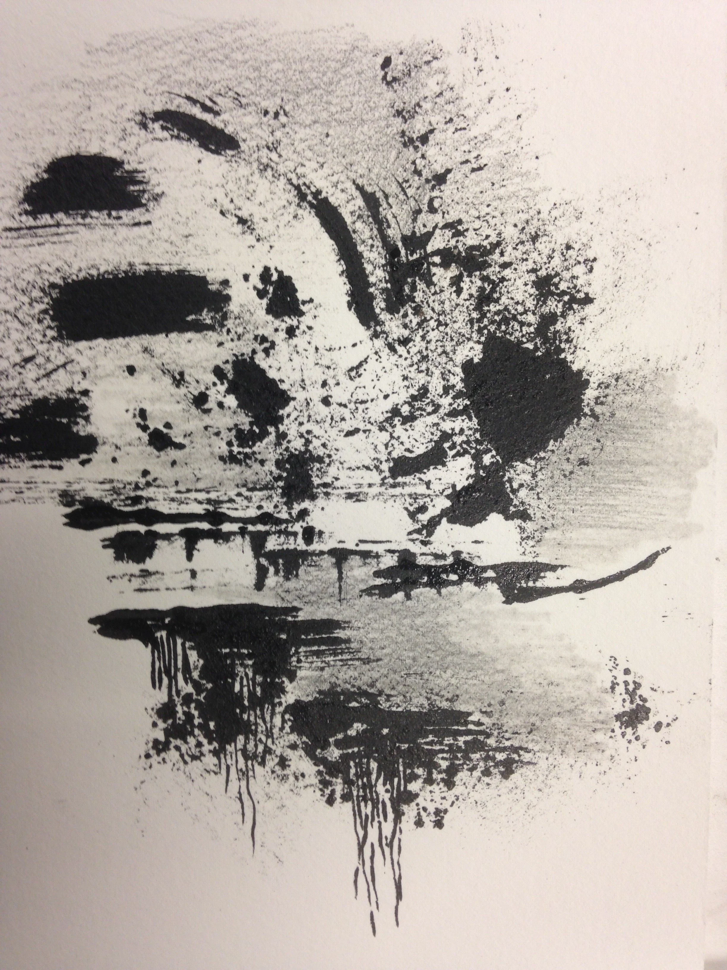 "No Title", India Ink 8" X  6"