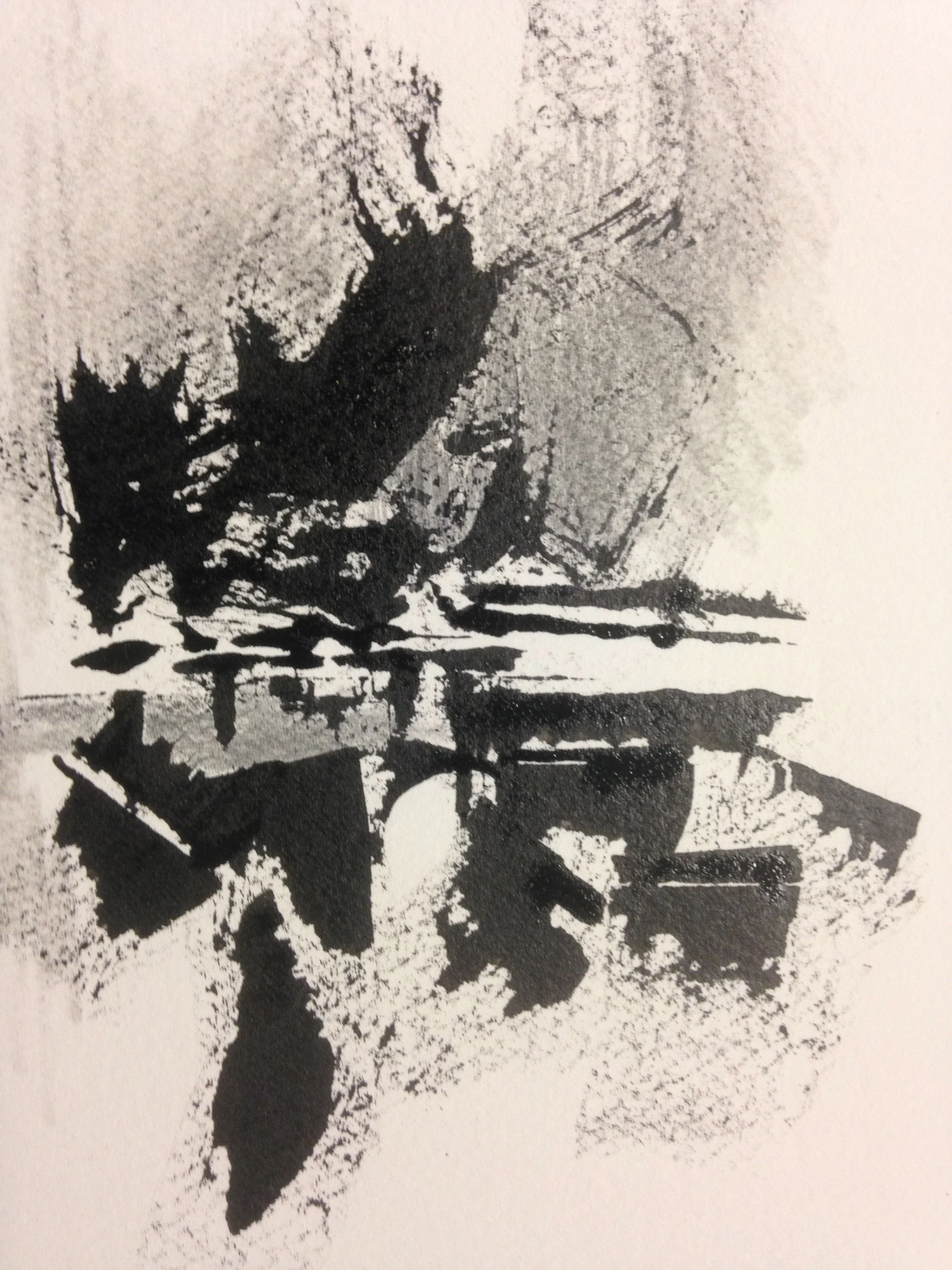 "No Title", India Ink 8" X  6"