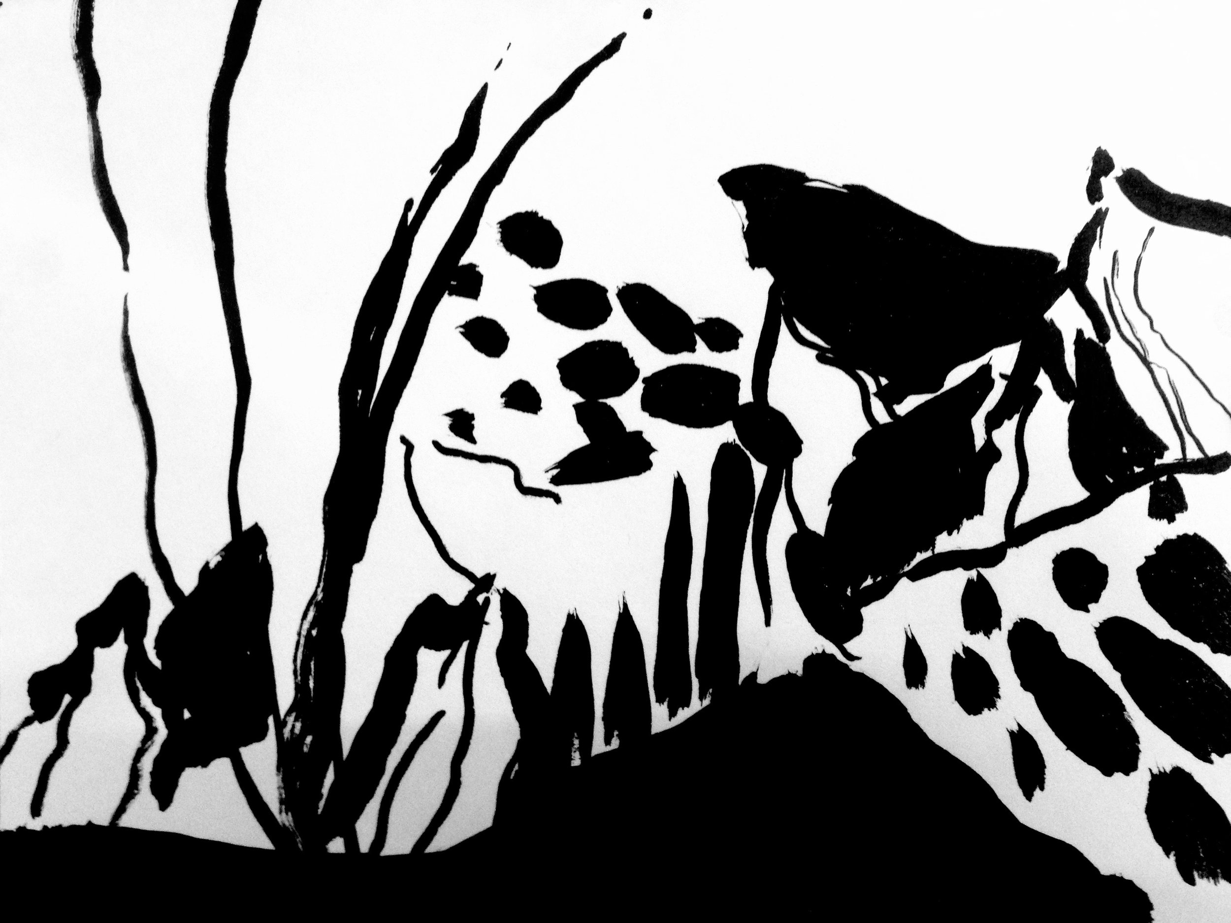 "No Title", India Ink 6" X  8"