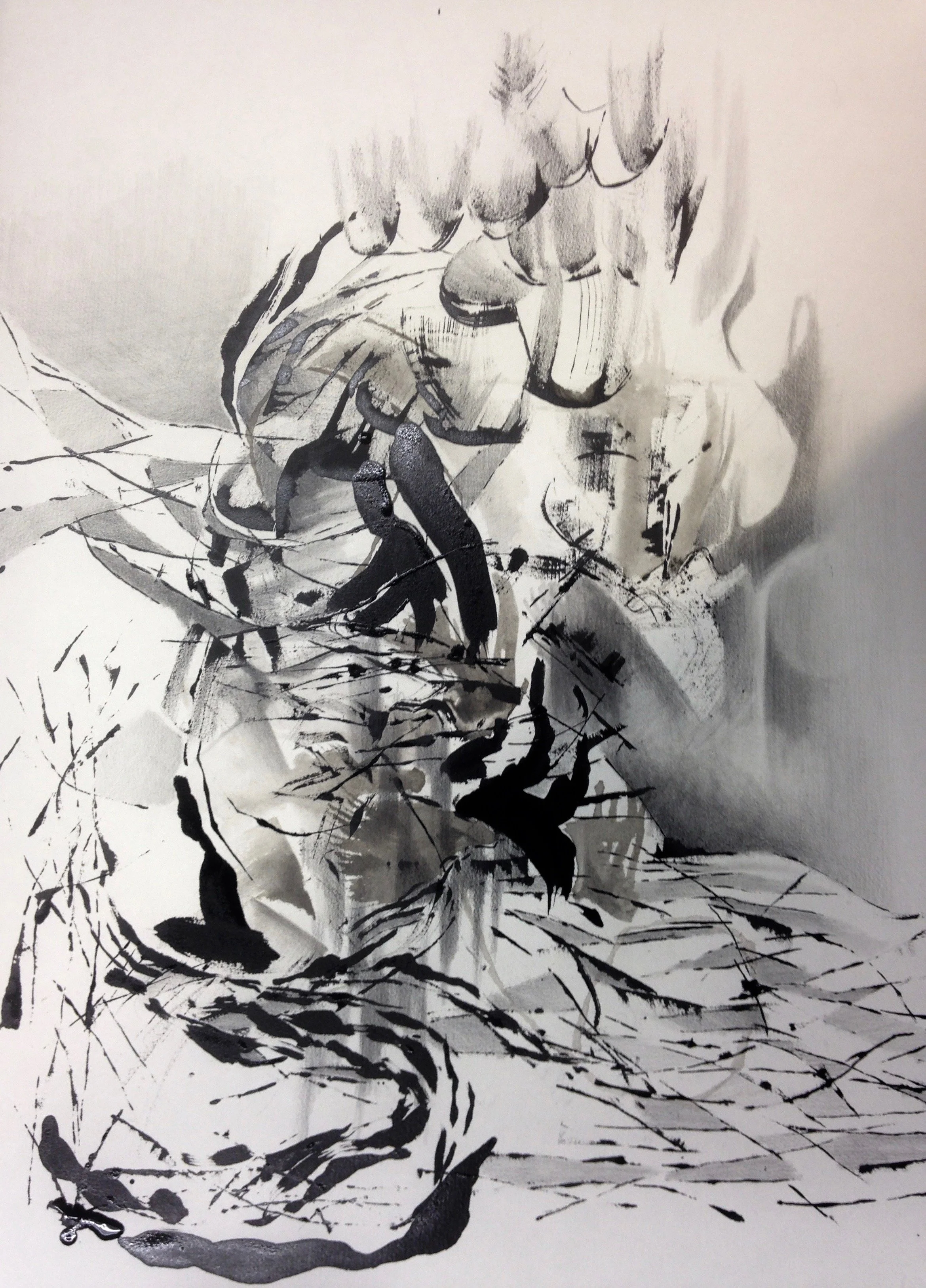 "No Title", India Ink 24" X  18"