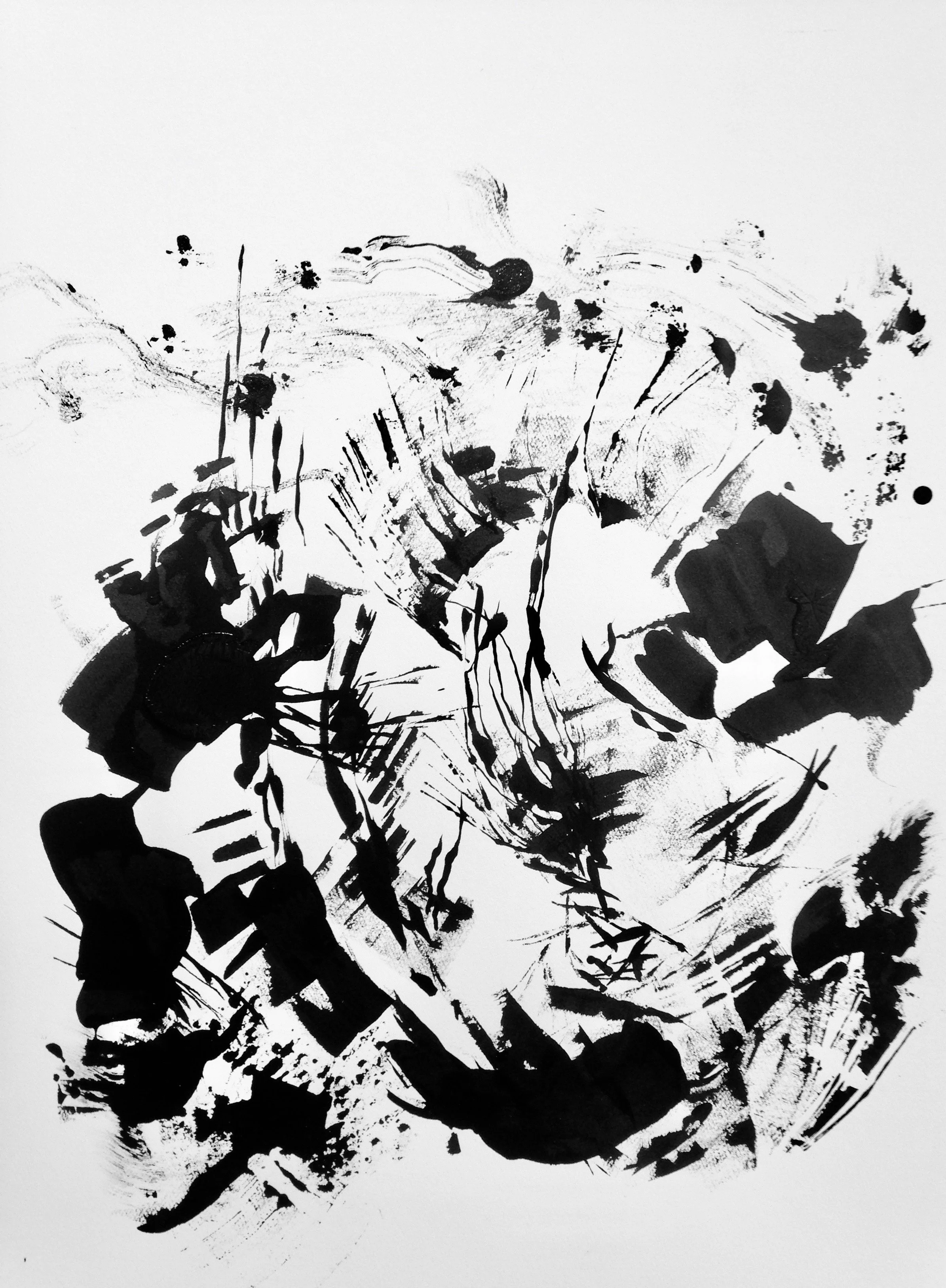 "No Title", India Ink 8" X  6"