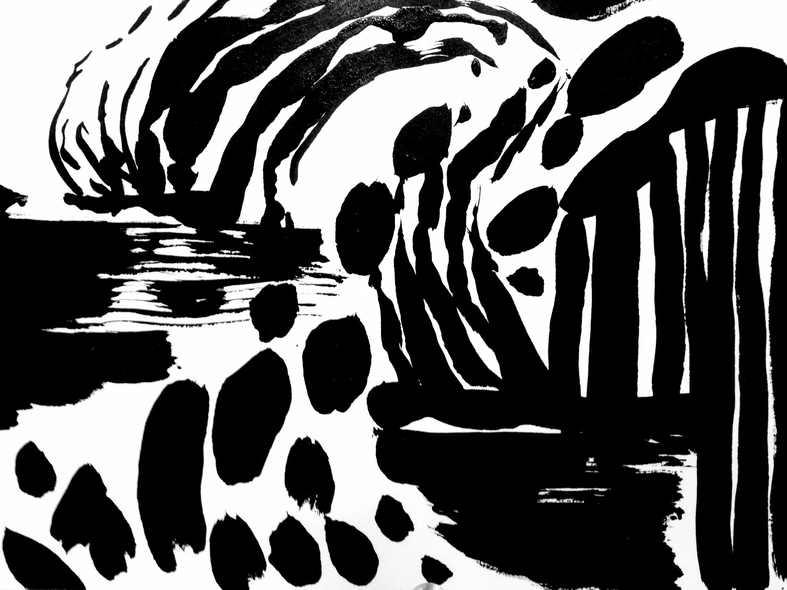 "No Title", India Ink 6" X  8"