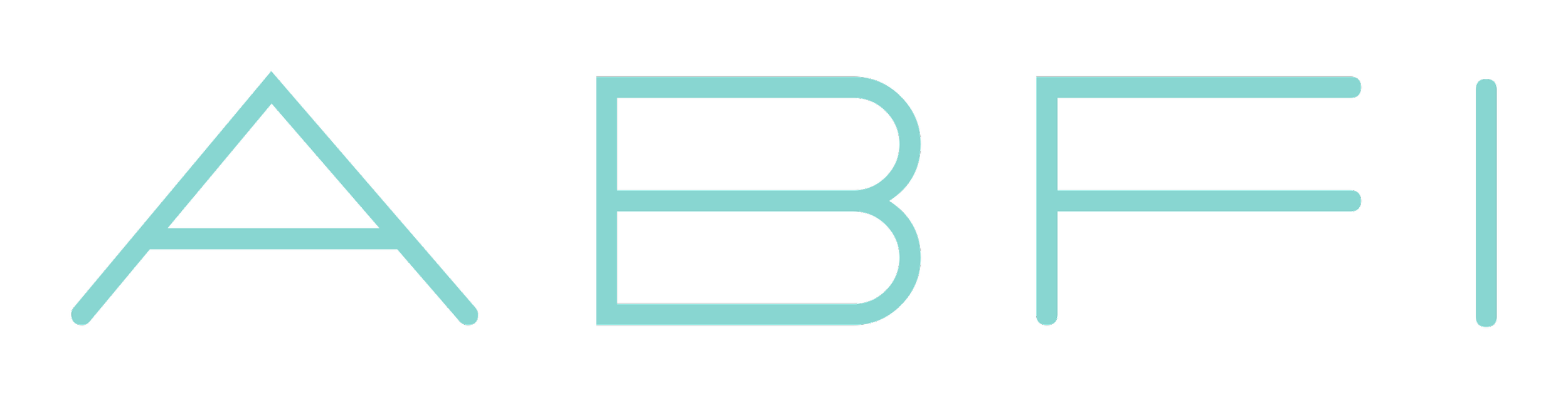 Stylized logo of the word 'ABC' in light blue font on a black background.