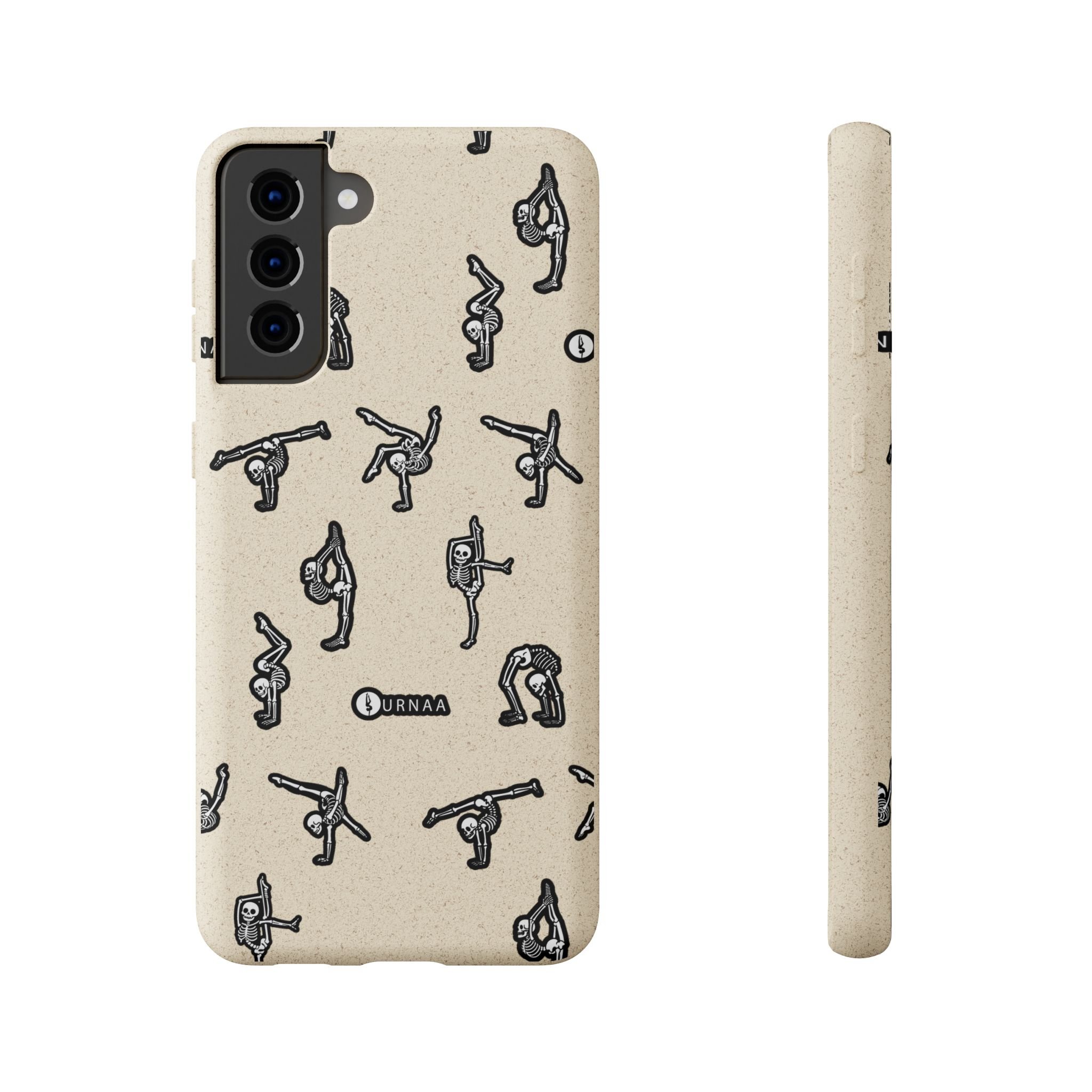 Skeleton Contortion Biodegradable Phone Case 💀📱✨