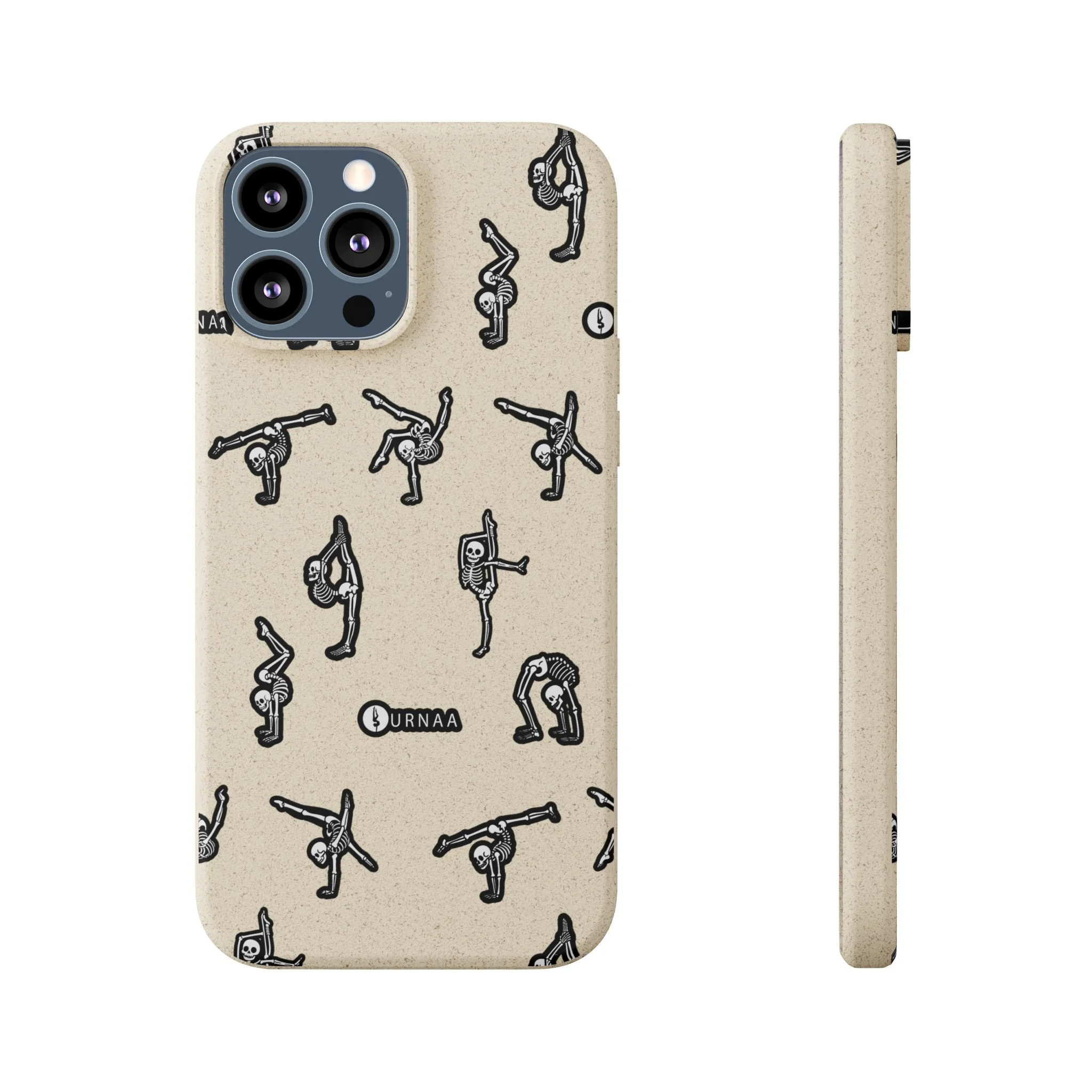 Skeleton Contortion Biodegradable Phone Case 💀📱✨