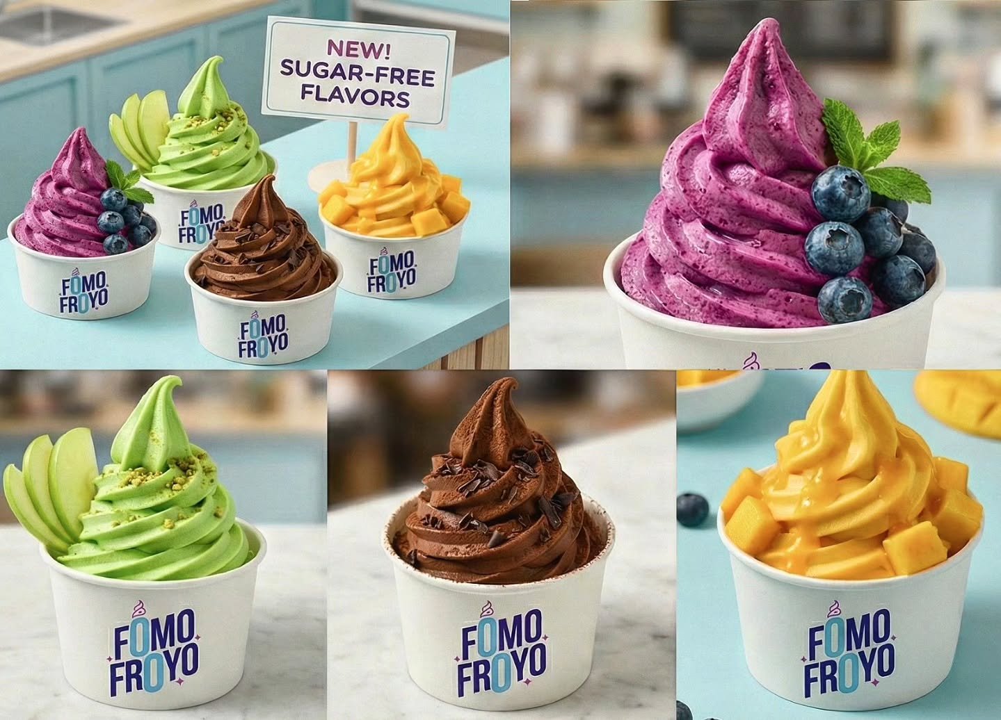 New at FomoFroyo. Sugar-free flavors that didn't exist before

#frozenyogurt #froyo #health #diet #dessert