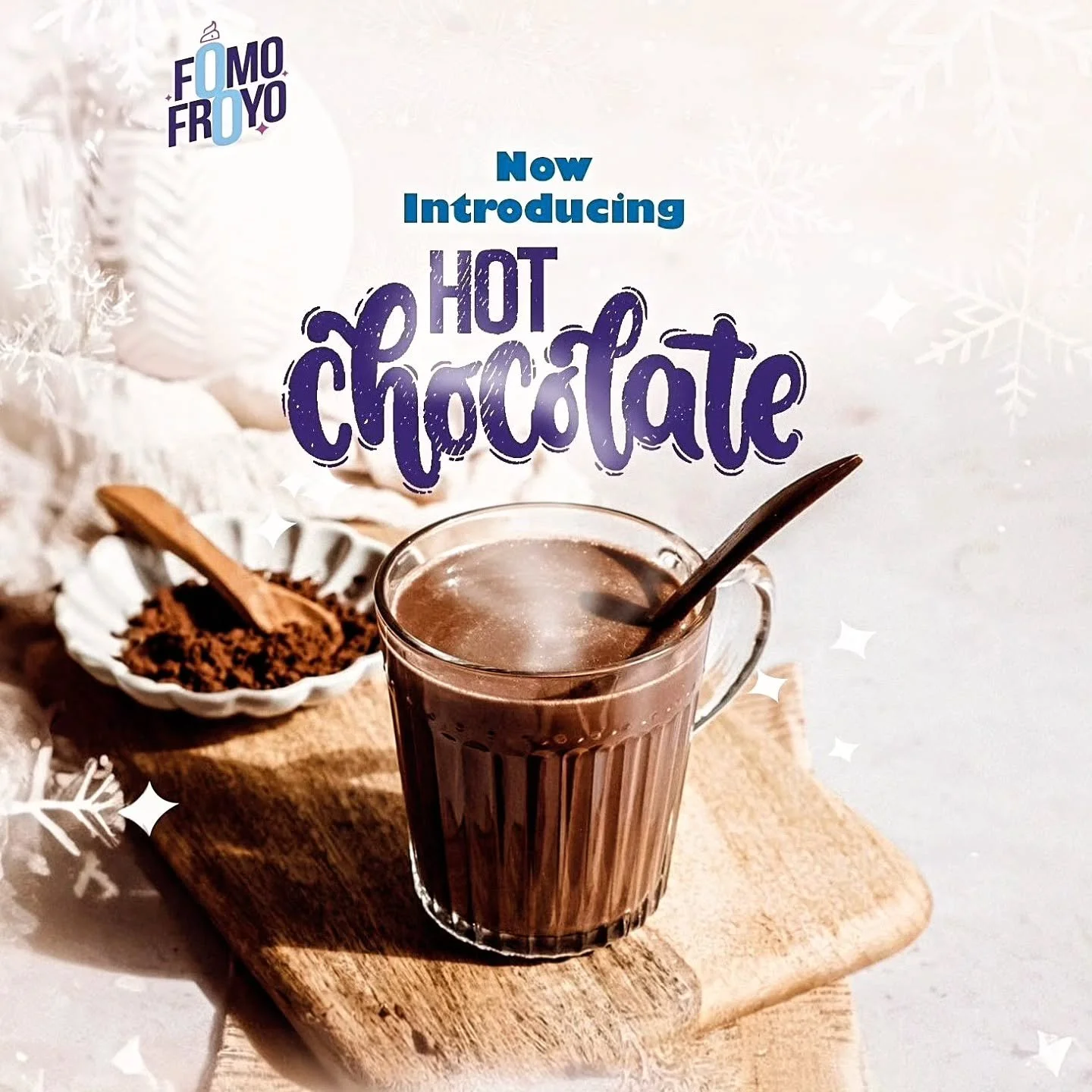 Hello Fomo Fam ☕🍫
Winter just got cozier.
Introducing our Callebaut Hot Chocolate &ndash; rich, velvety, and made to warm your soul.

Try this winter special for Rs. 900 only ❄️