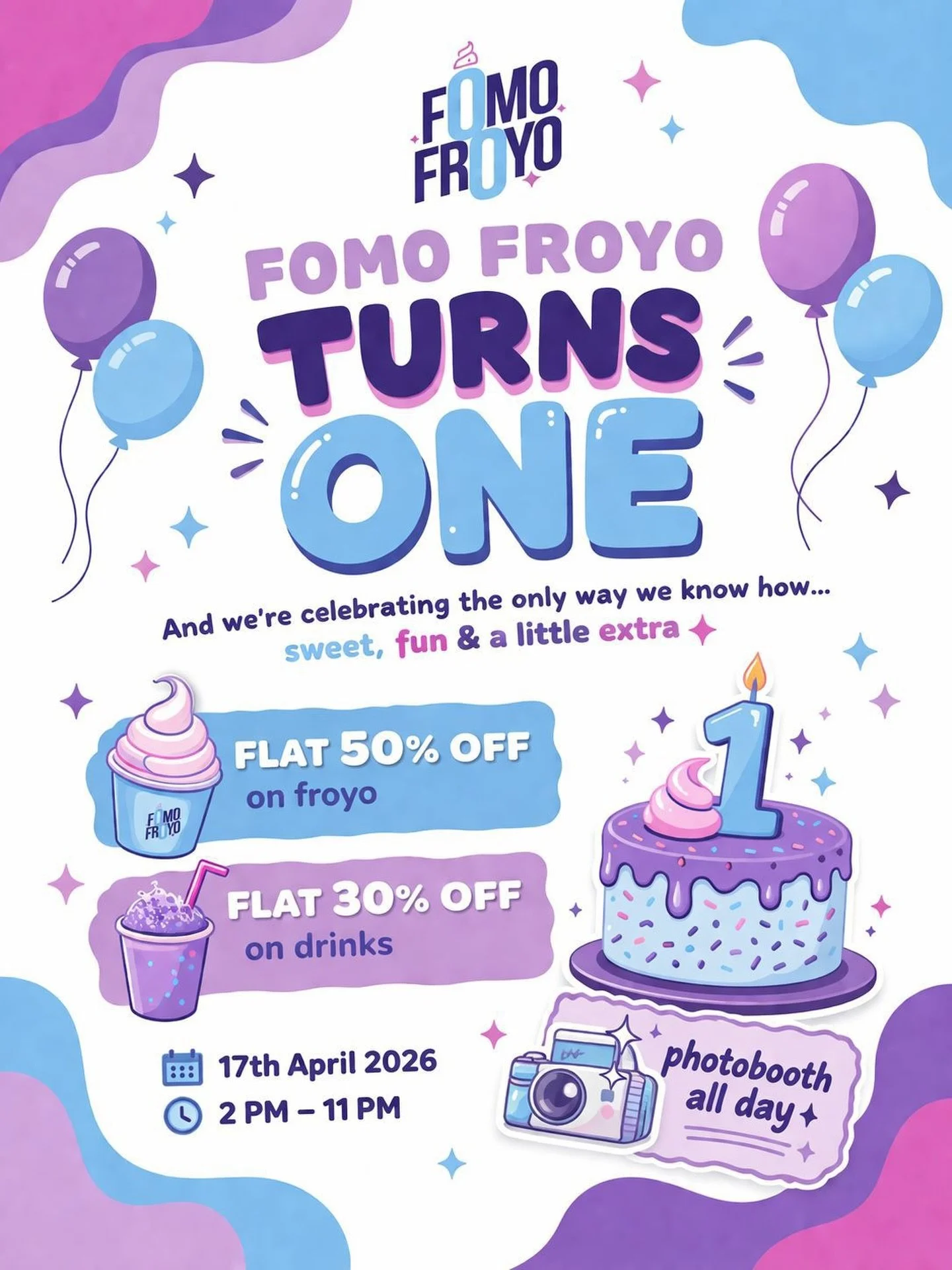 FOMO FROYO turns ONE!💜