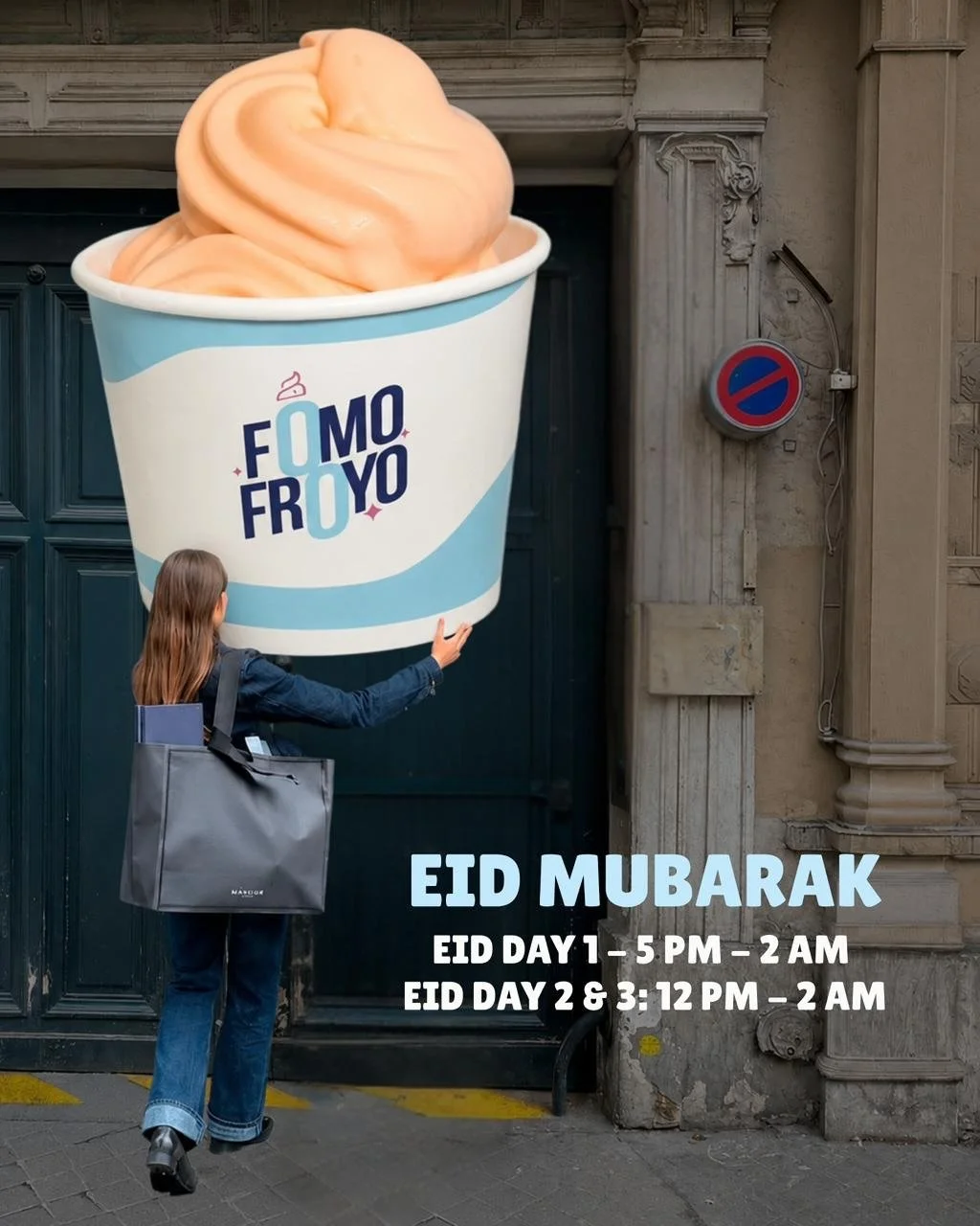 FOMO FROYO has its doors open for you this Eid 🌙
 &hellip;with a little surprise waiting inside 👀