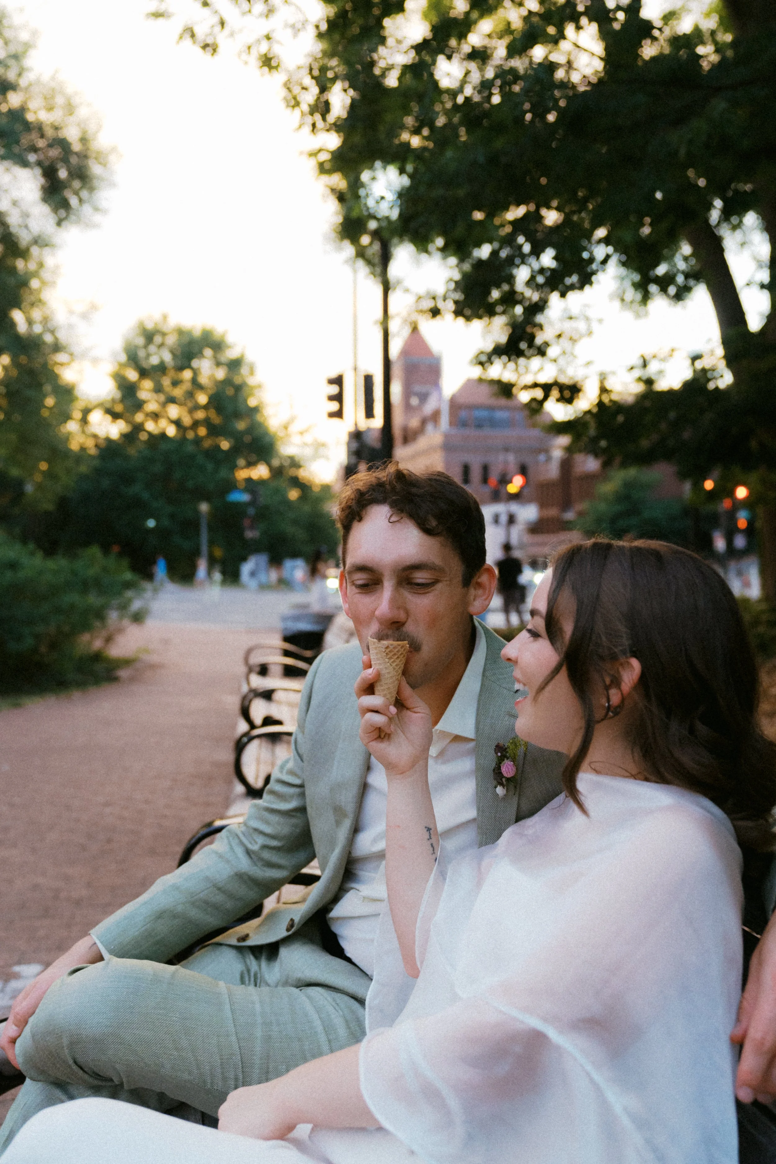  post elopement ice cream date georgetown washington dc 