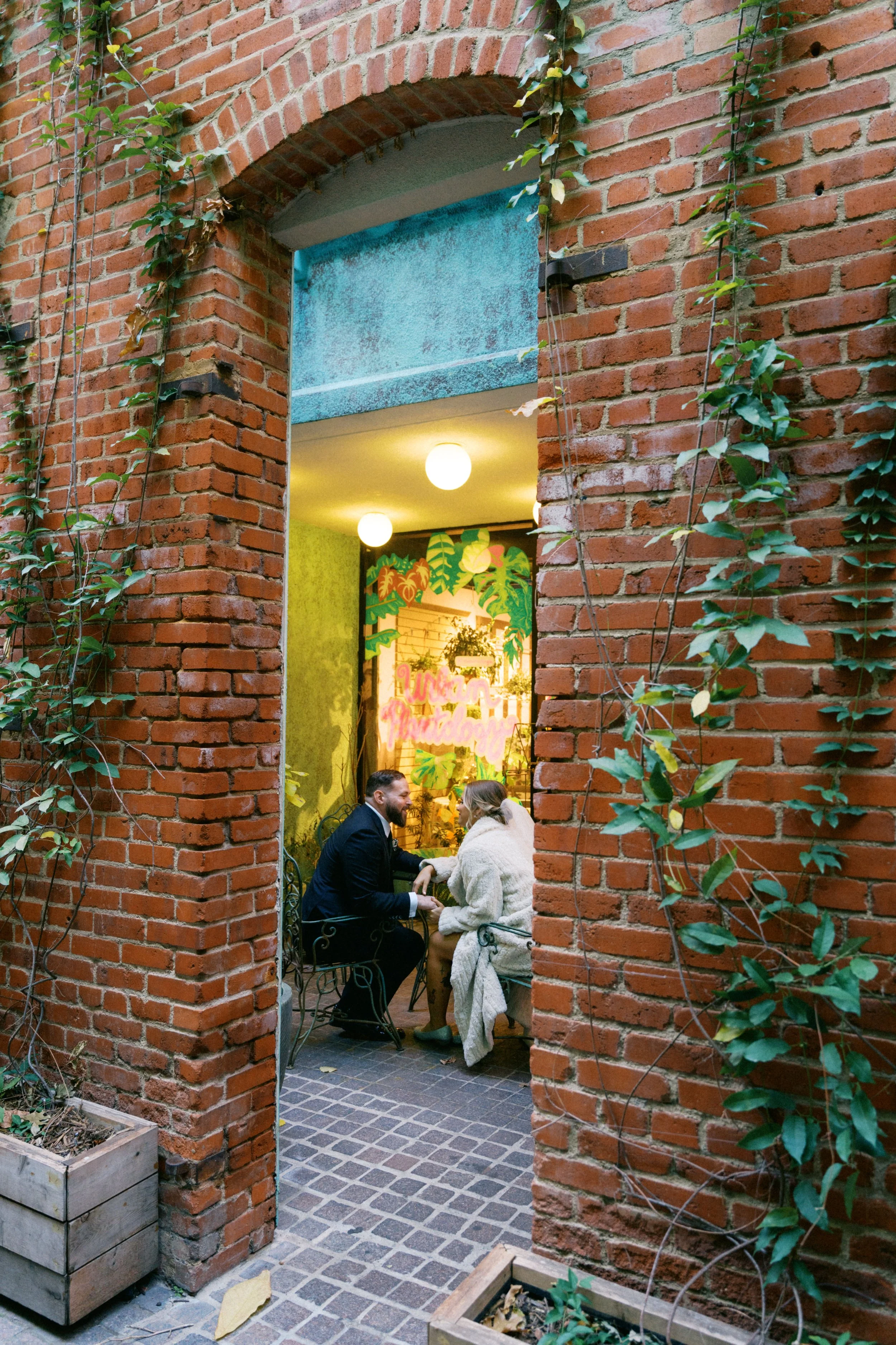 Wedding portraits in Sundance Square Fort Worth
